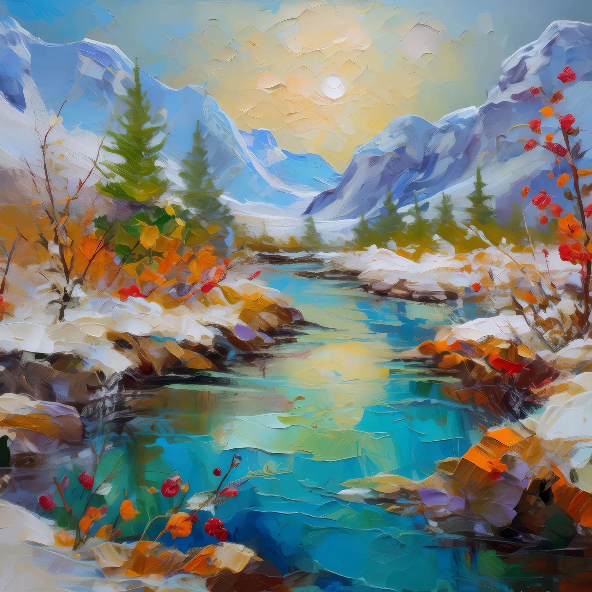 Painting: Polar Desert Oasis