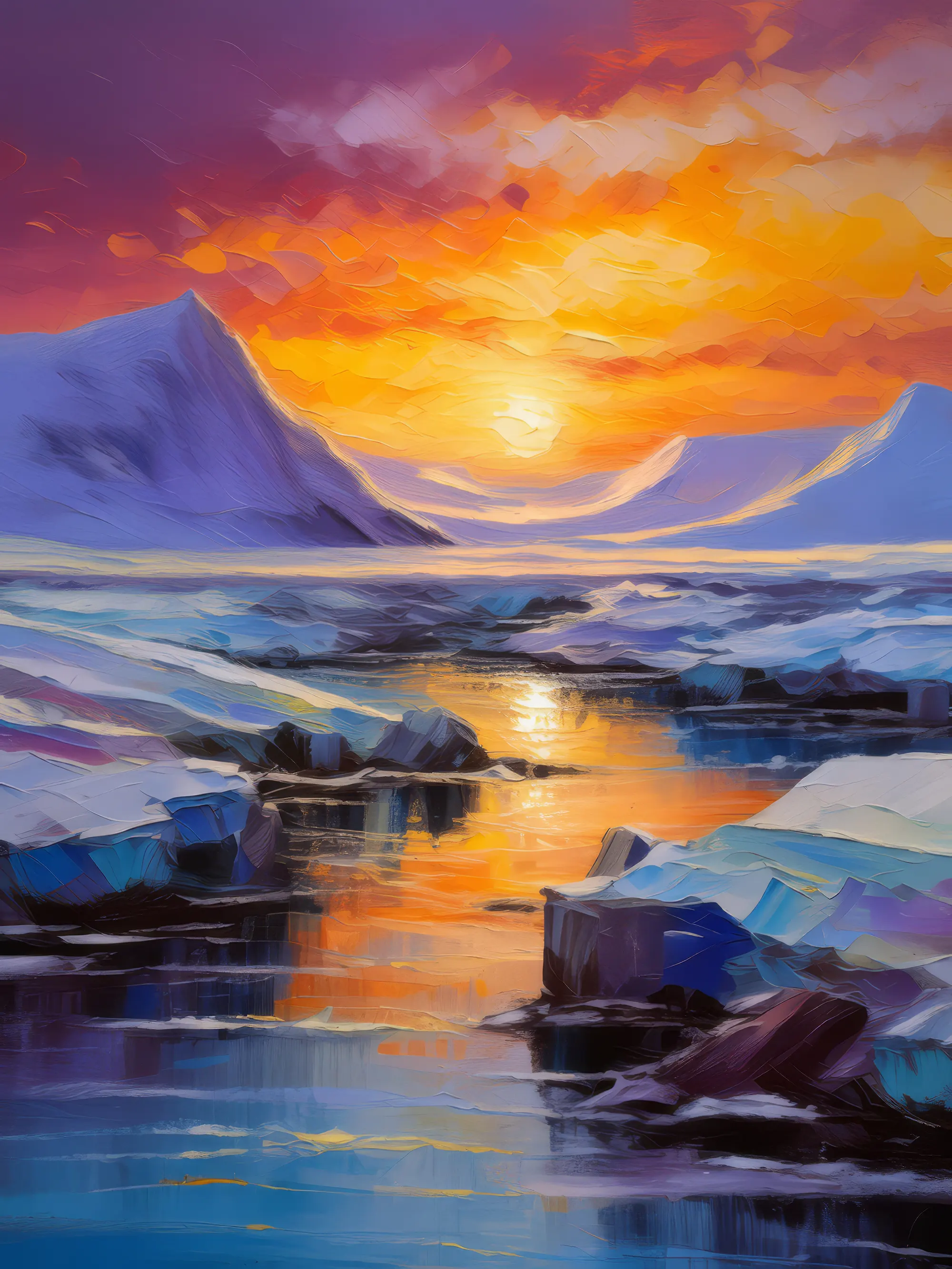 Painting: Polar Desert Twilight