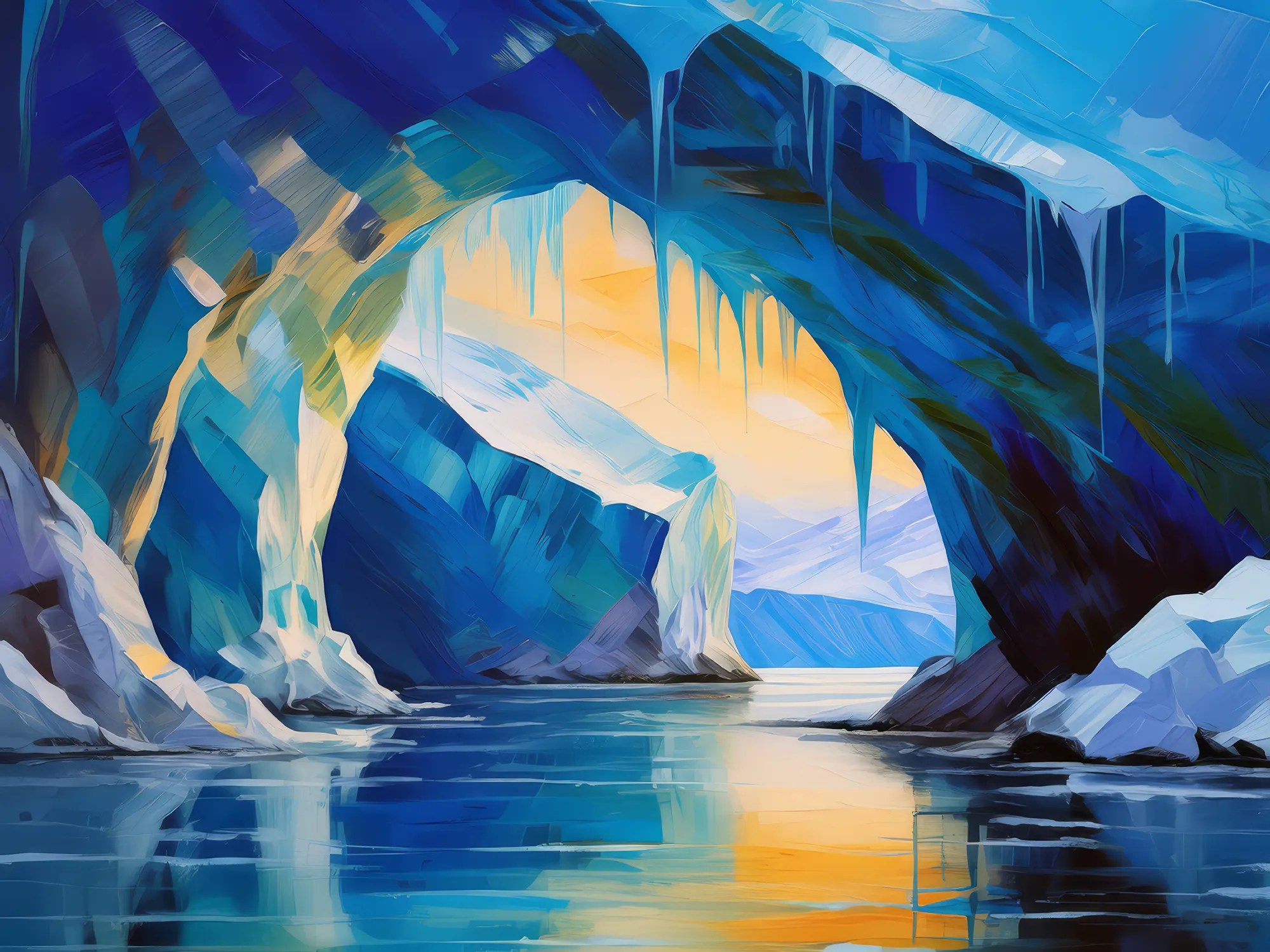Painting: Polar Ice Cave