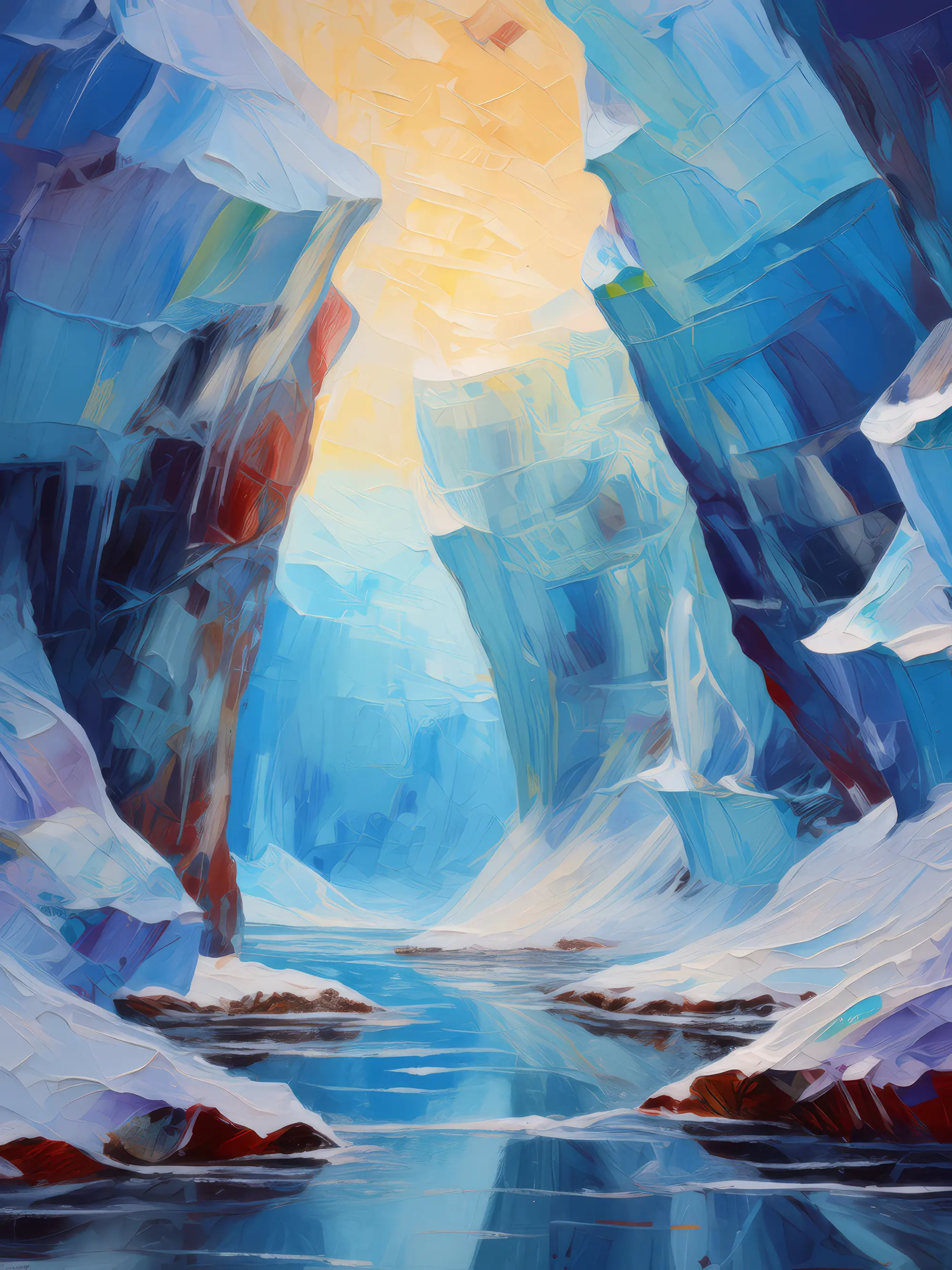 Painting: Polar Ice Caverns