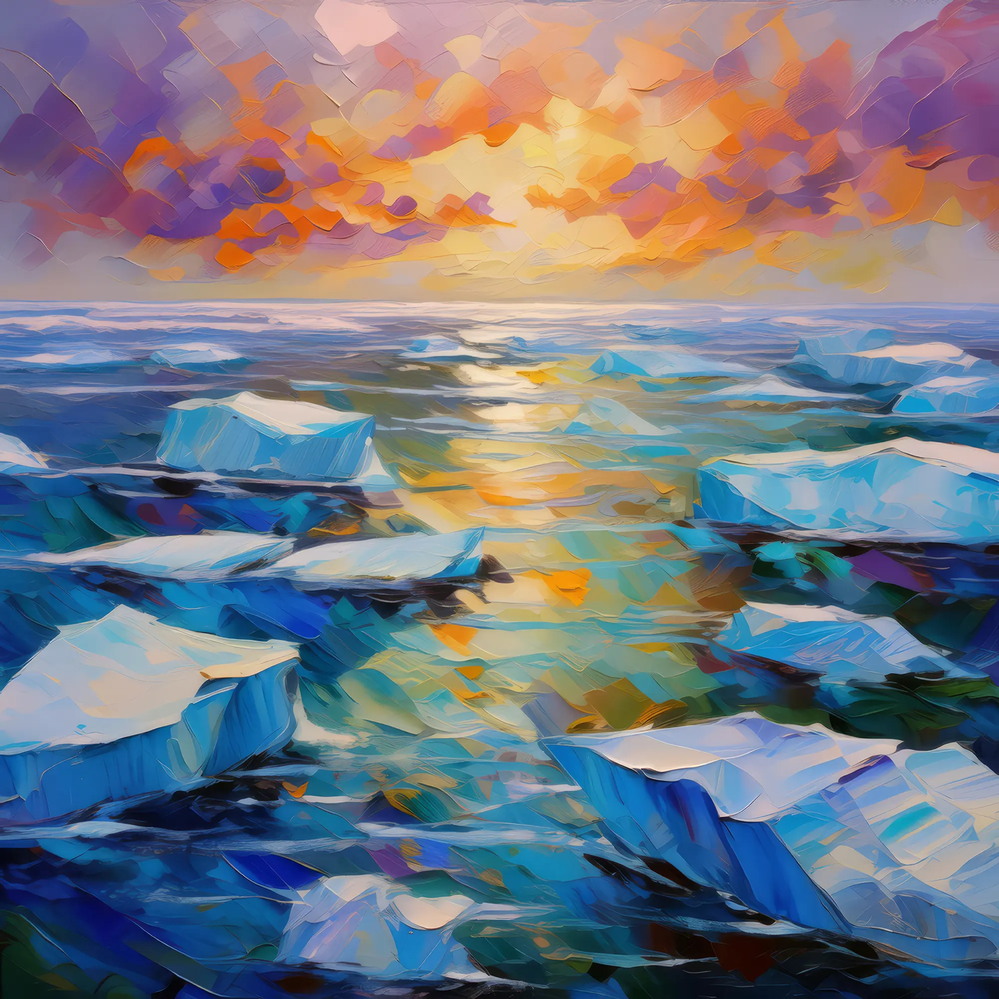 Painting: Polar Ice Fields