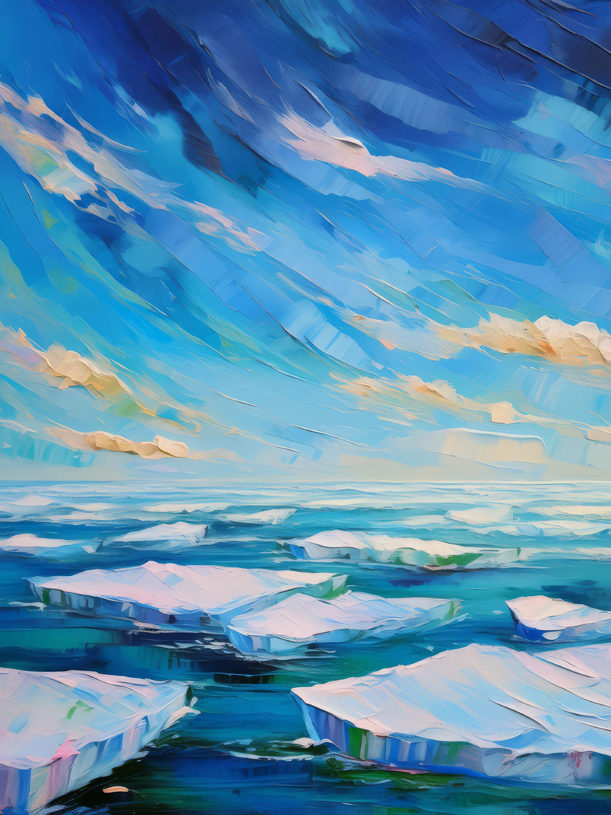 Painting: Polar Ice Sheet