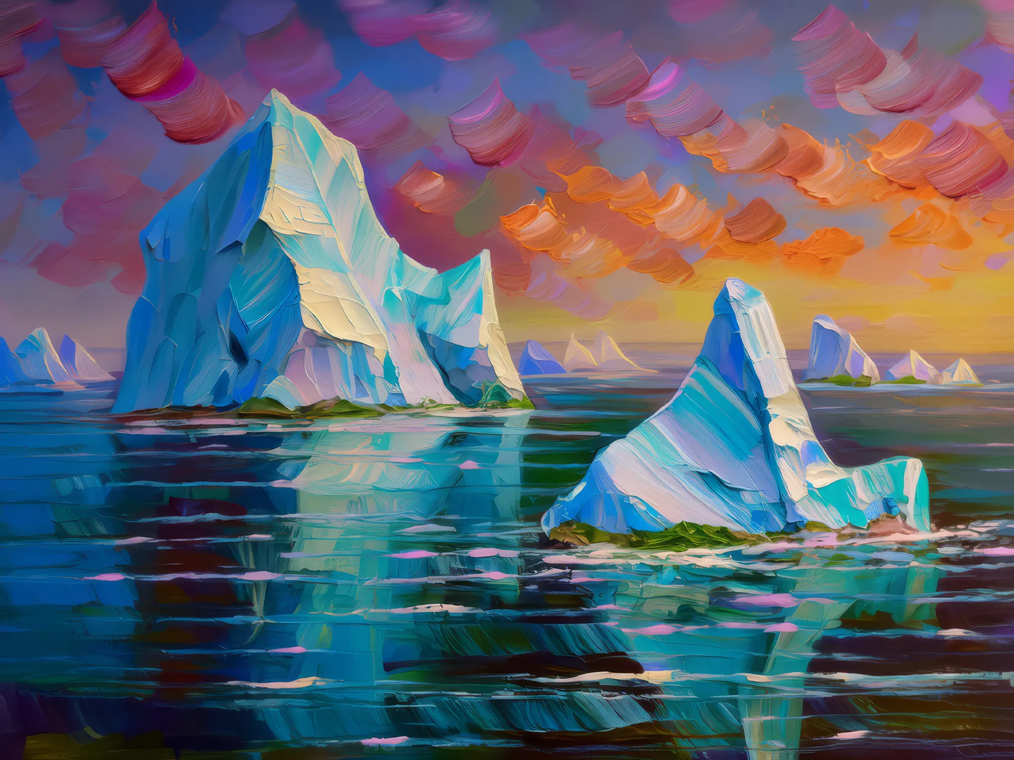 Painting: Polar Iceberg Drift