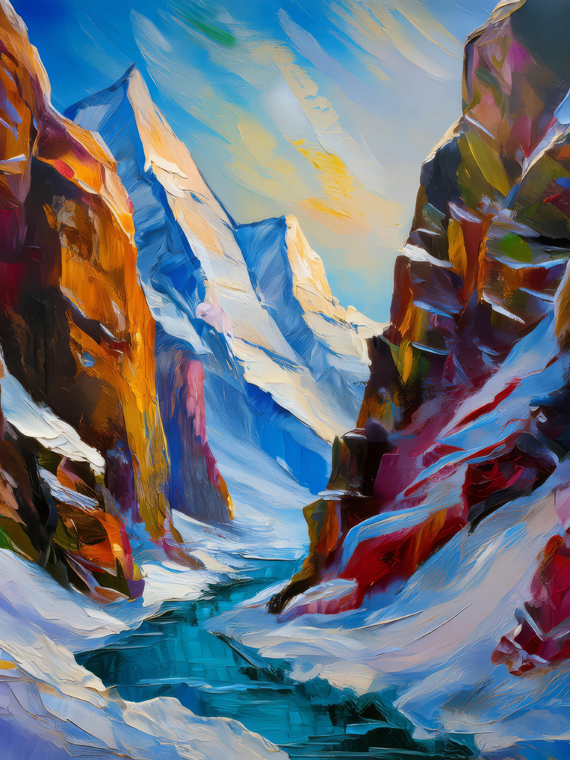 Painting: Polar Mountain Pass