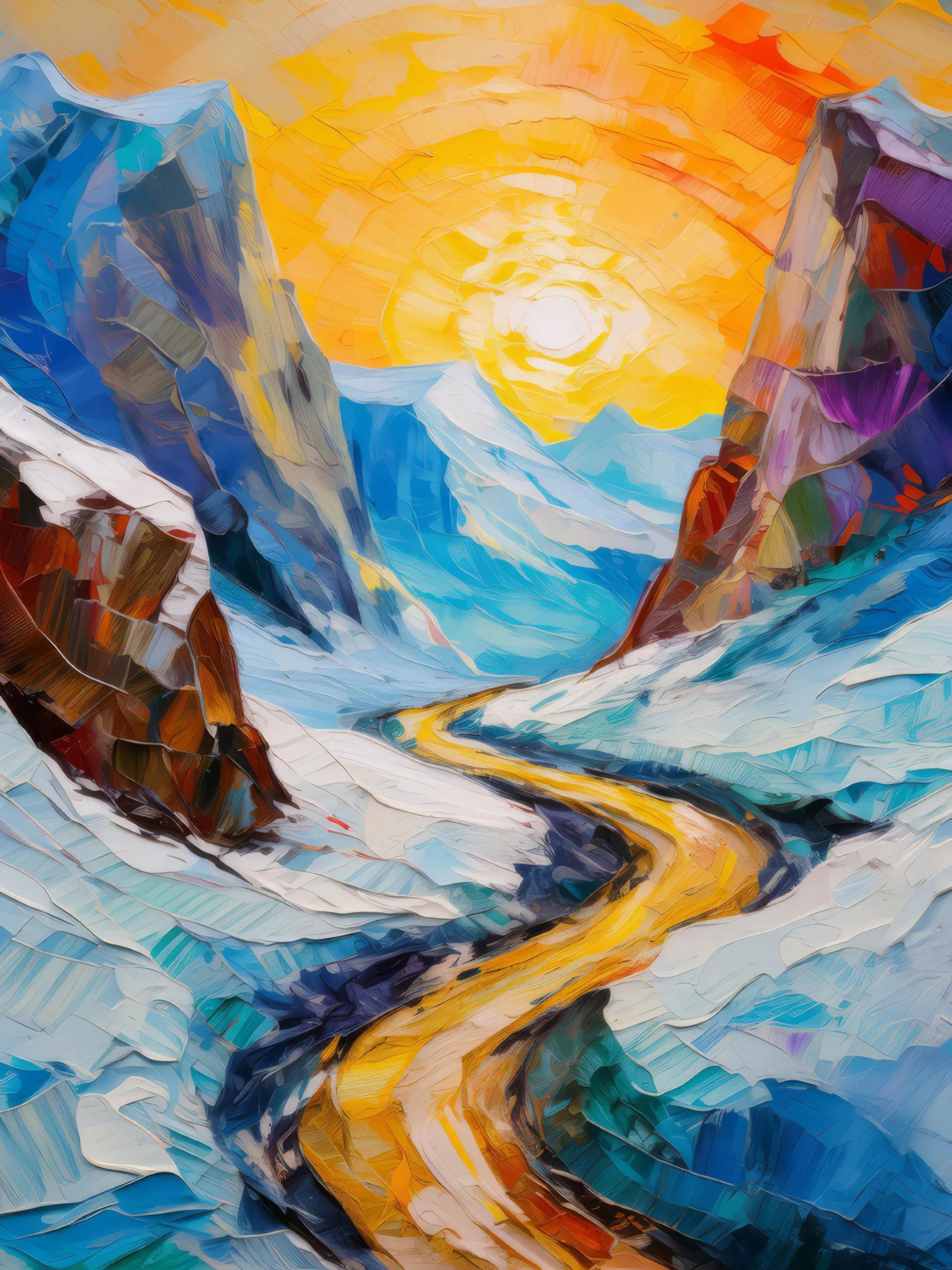 Painting: Polar Mountain Trail