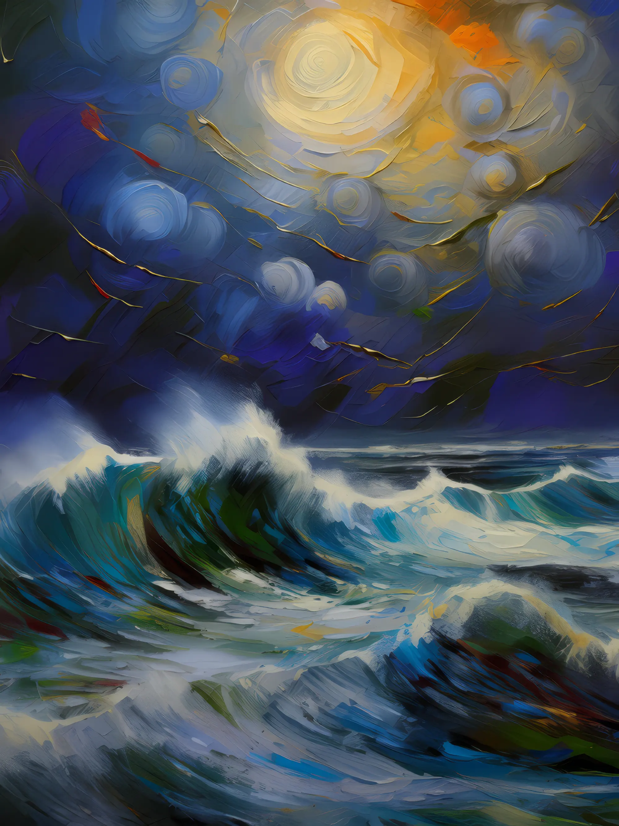 Painting: Polar Stormy Seas