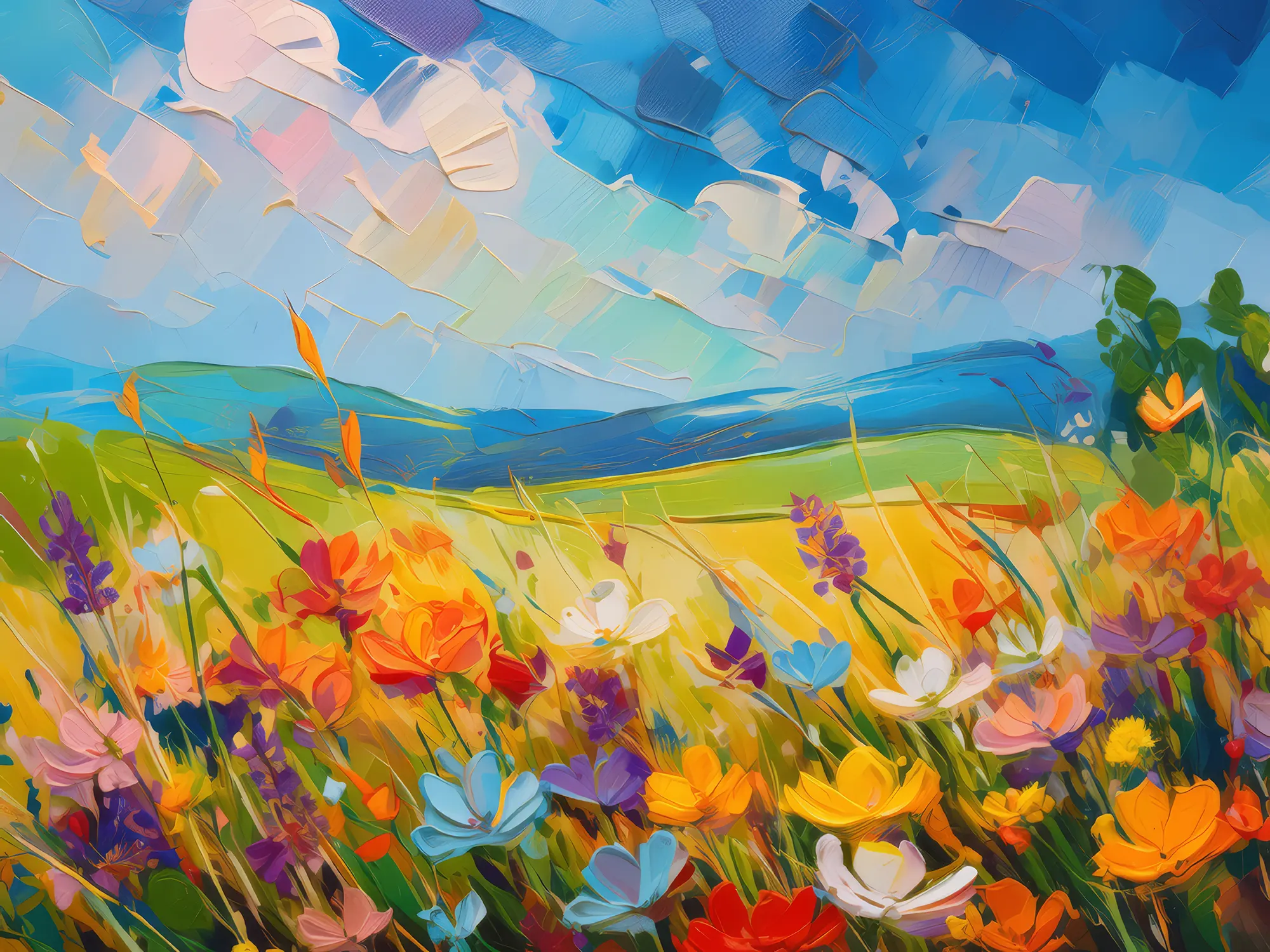 Painting: Prairie Flower Meadow
