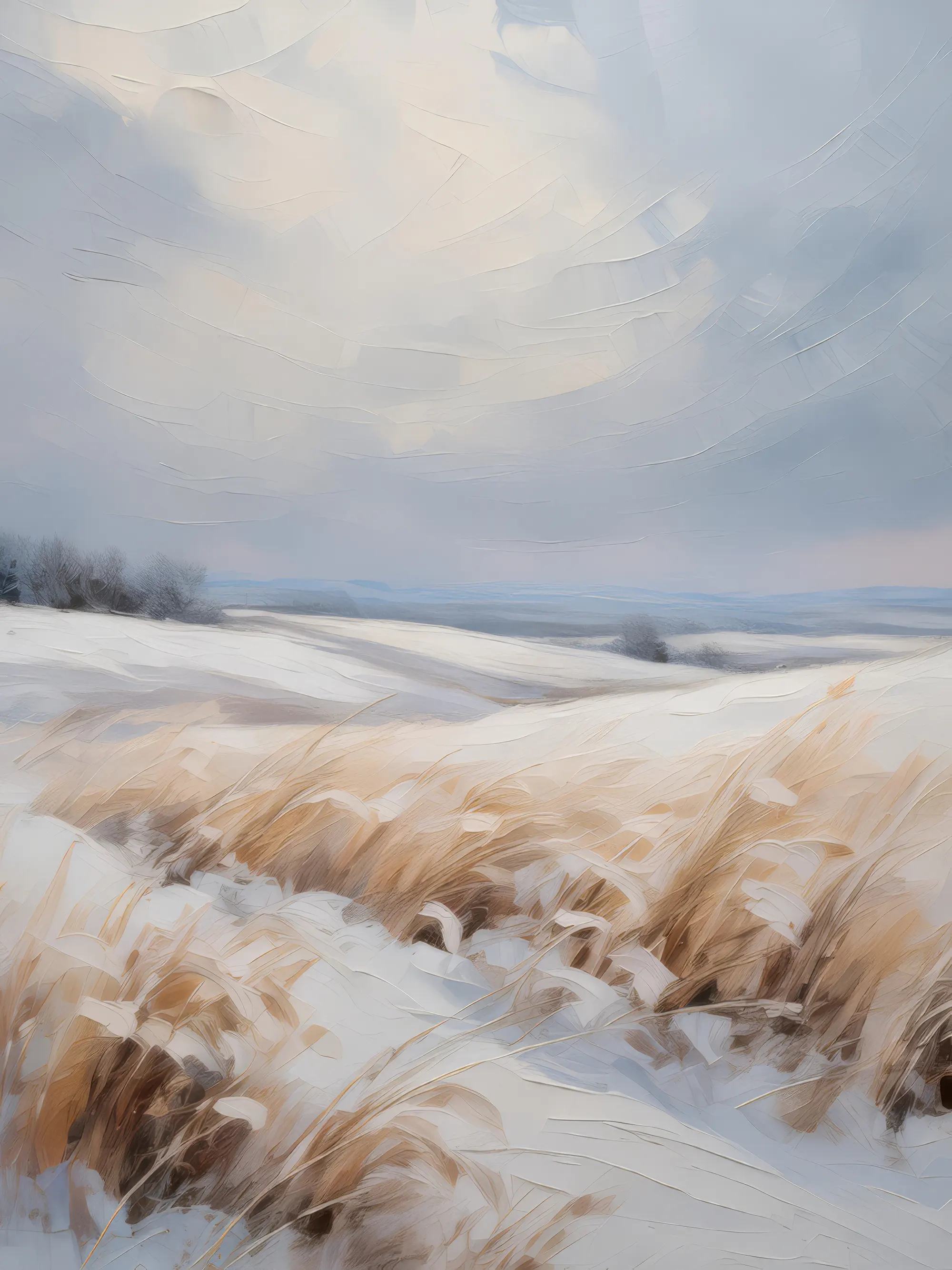 Painting: Prairie in Winter