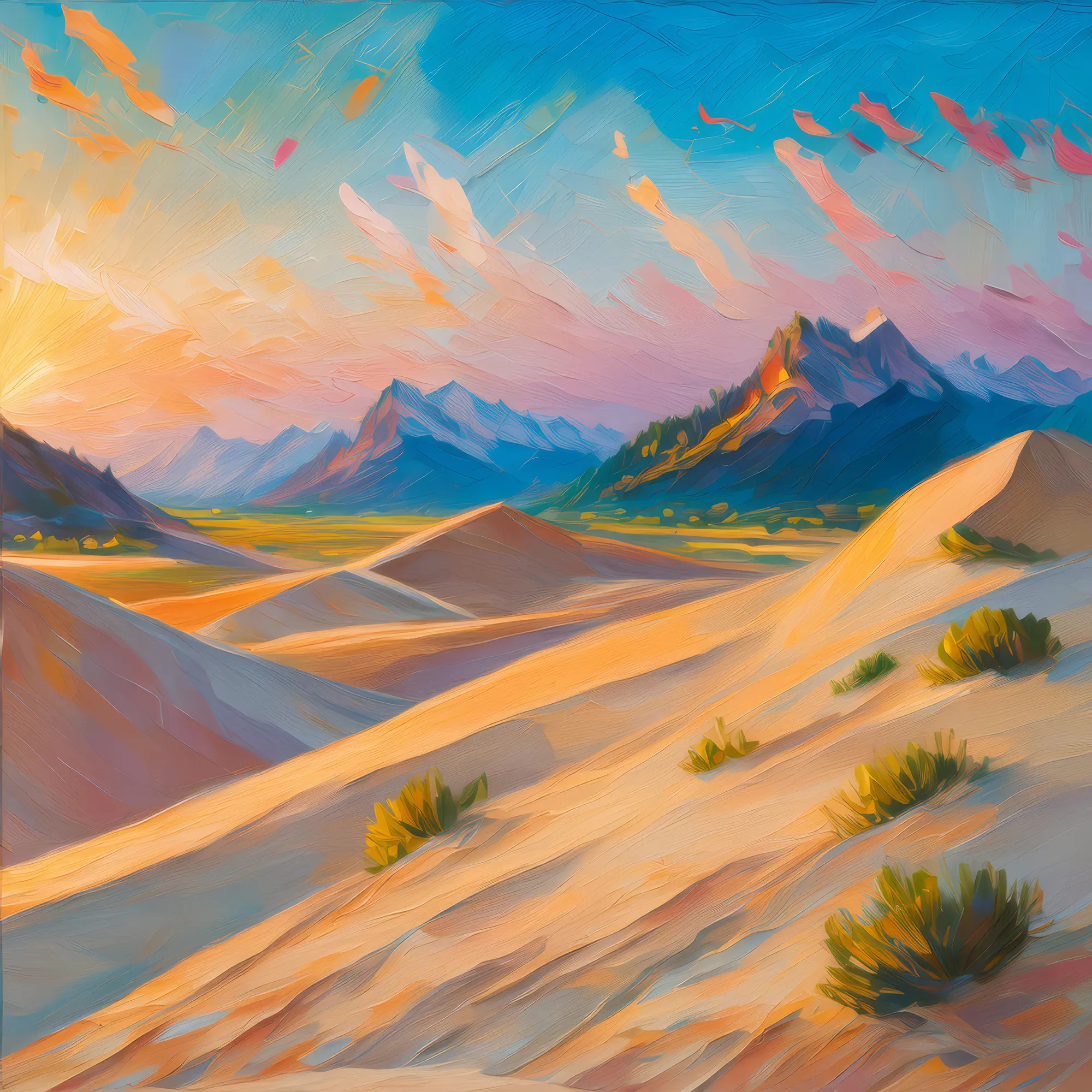 Painting: Quiet Alpine Desert Morning