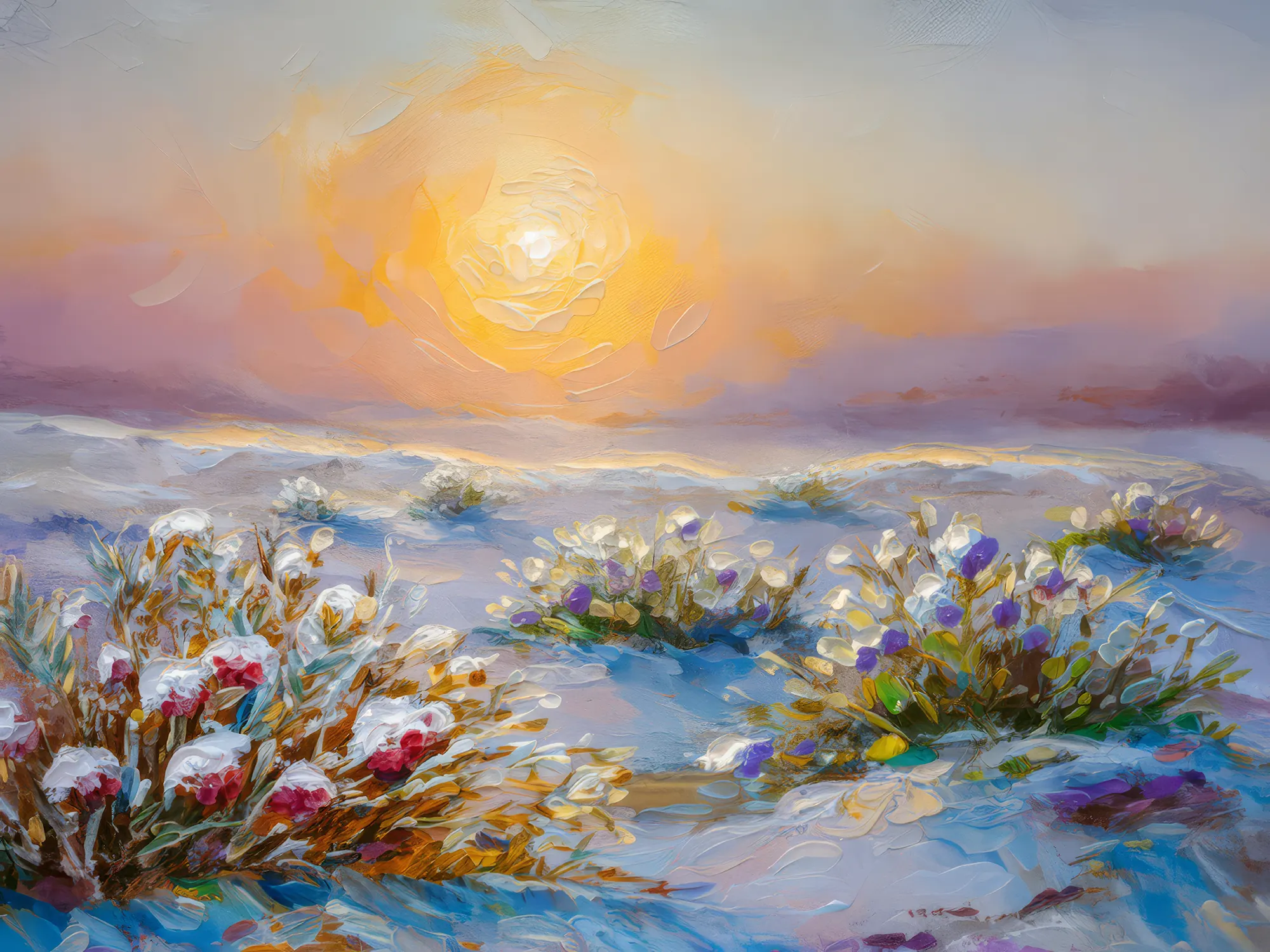 Painting: Quiet Arctic Desert Morning