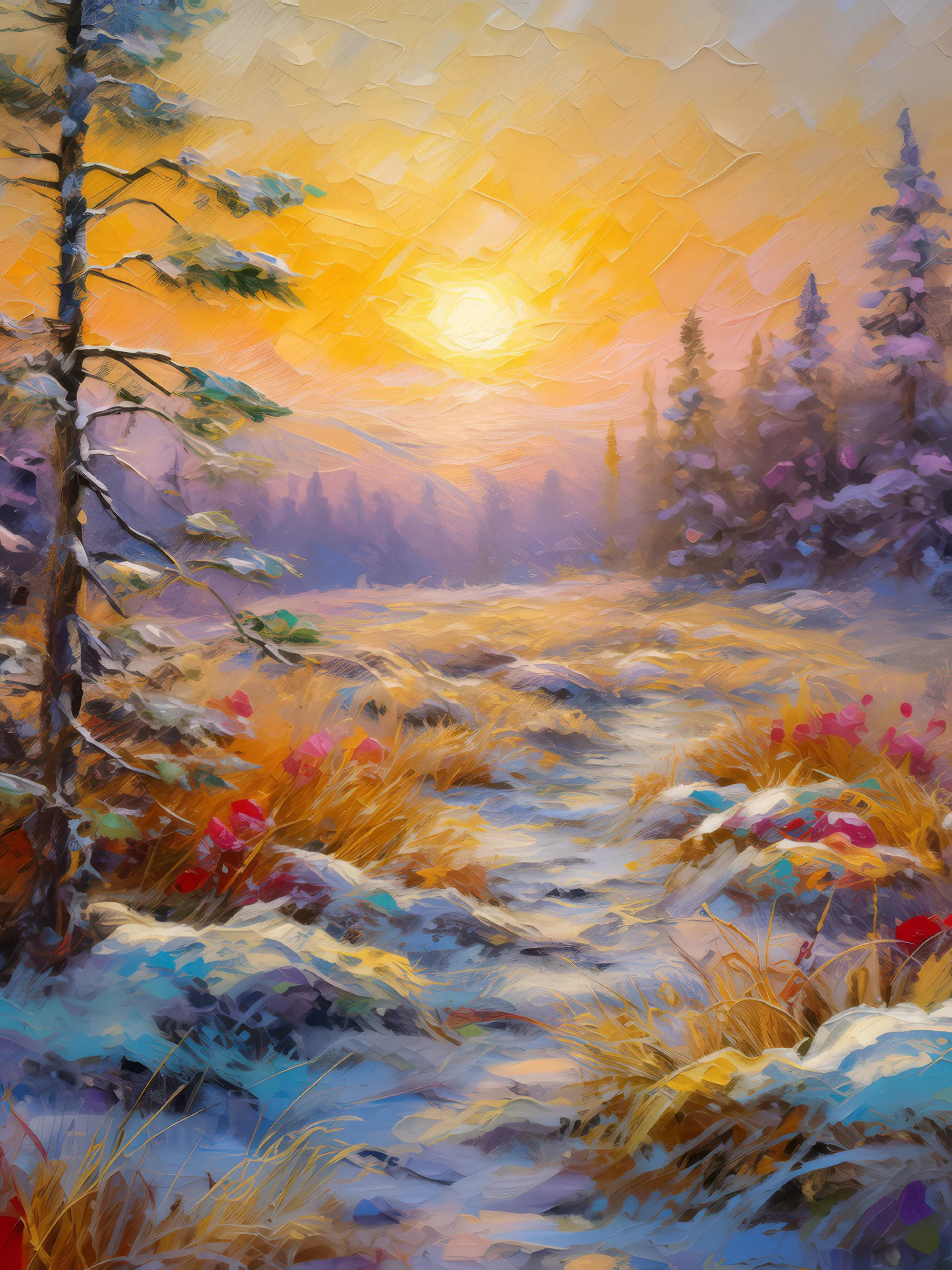 Painting: Quiet Boreal Desert Morning