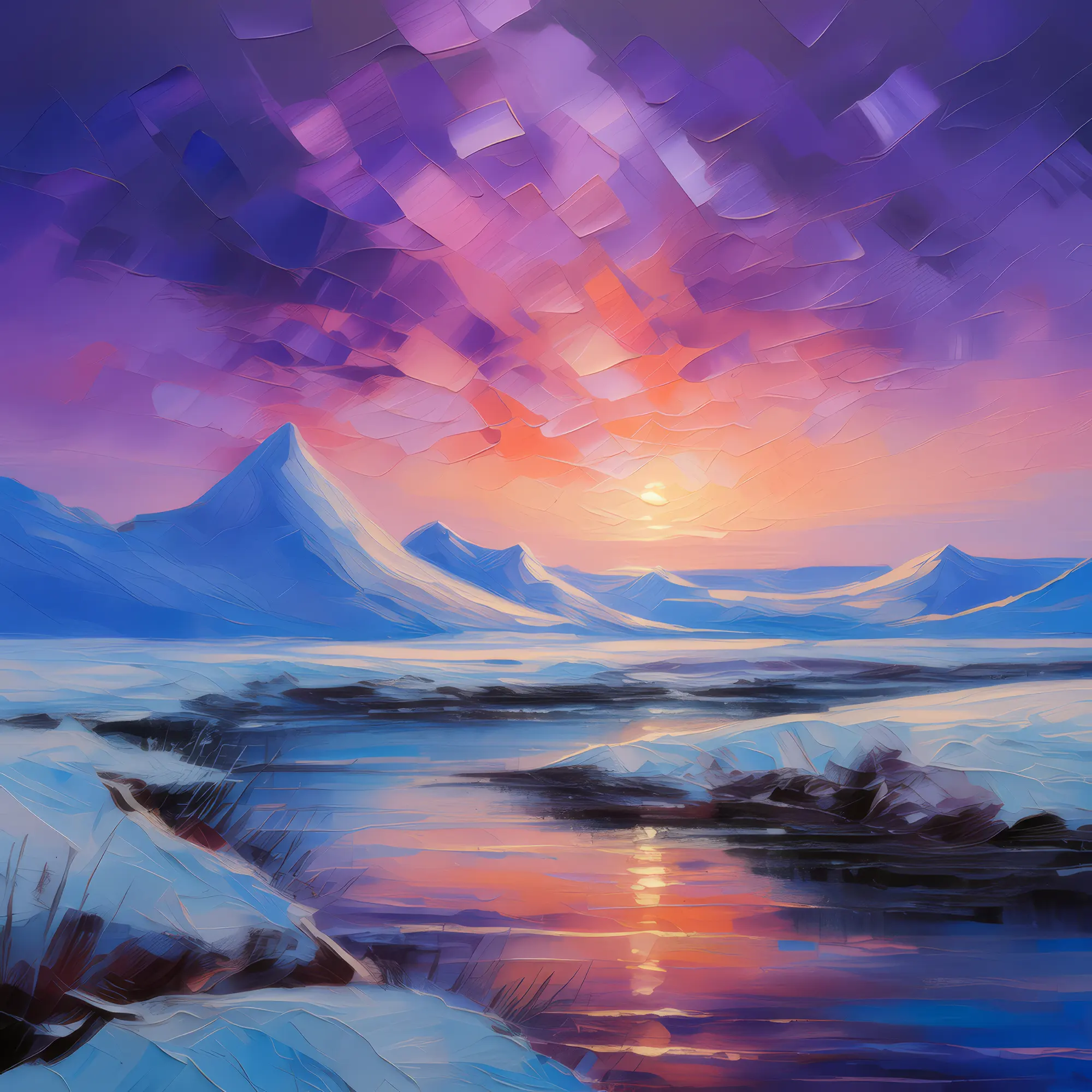 Painting: Quiet Tundra Twilight