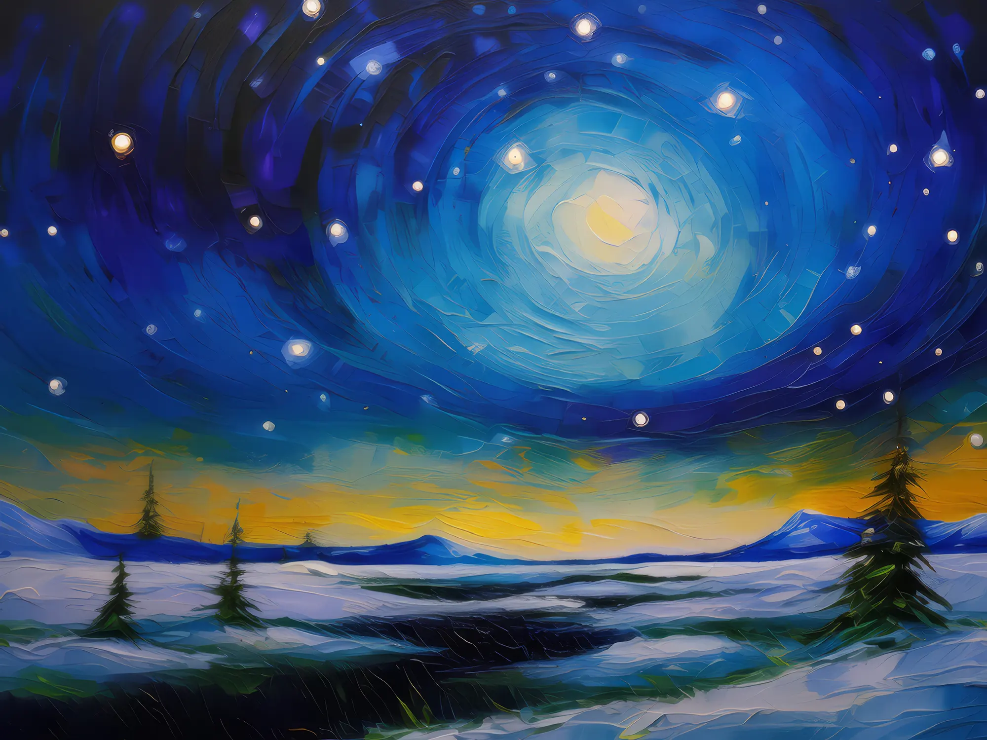 Painting: Quietude of the Far North