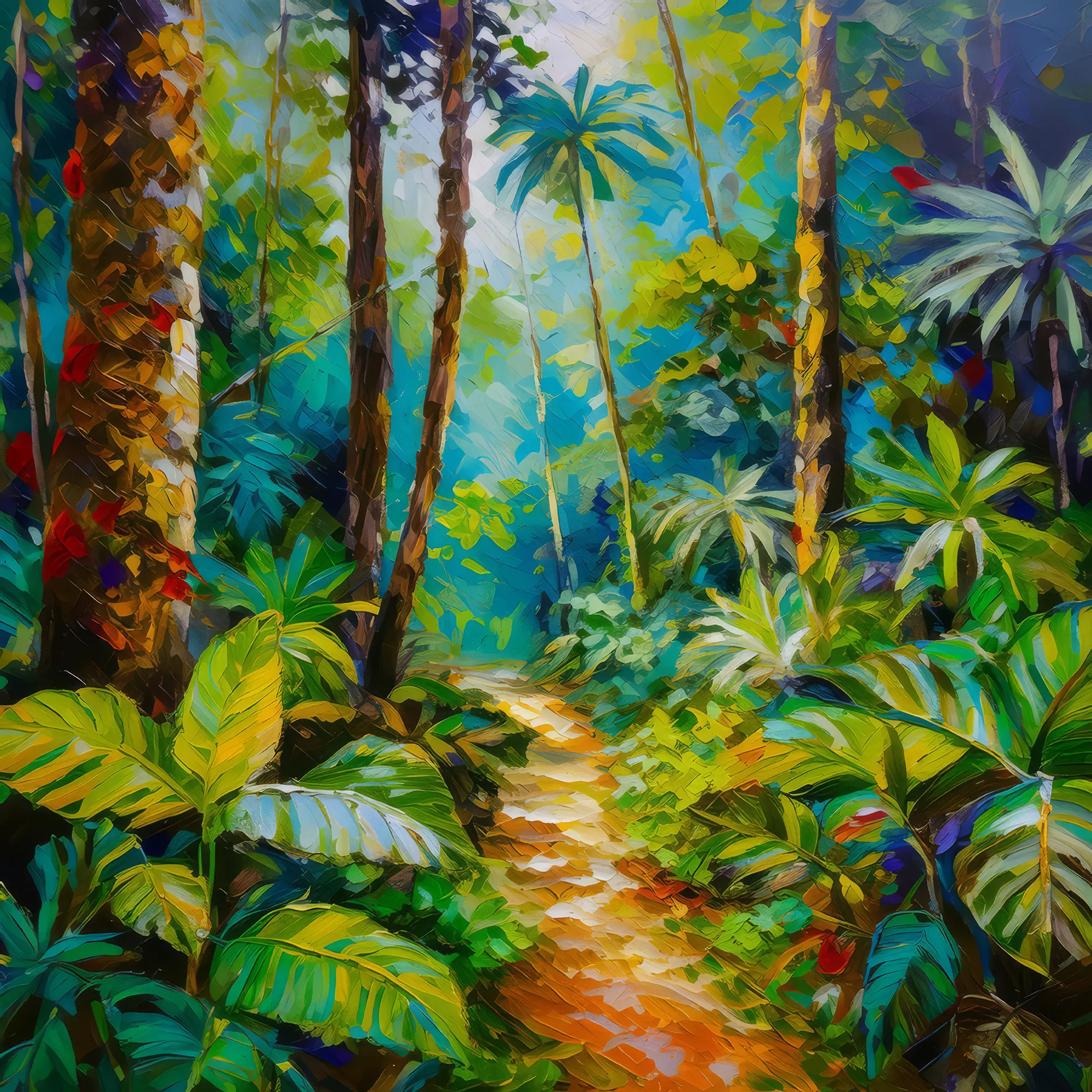 Painting: Rainforest Exploration Path