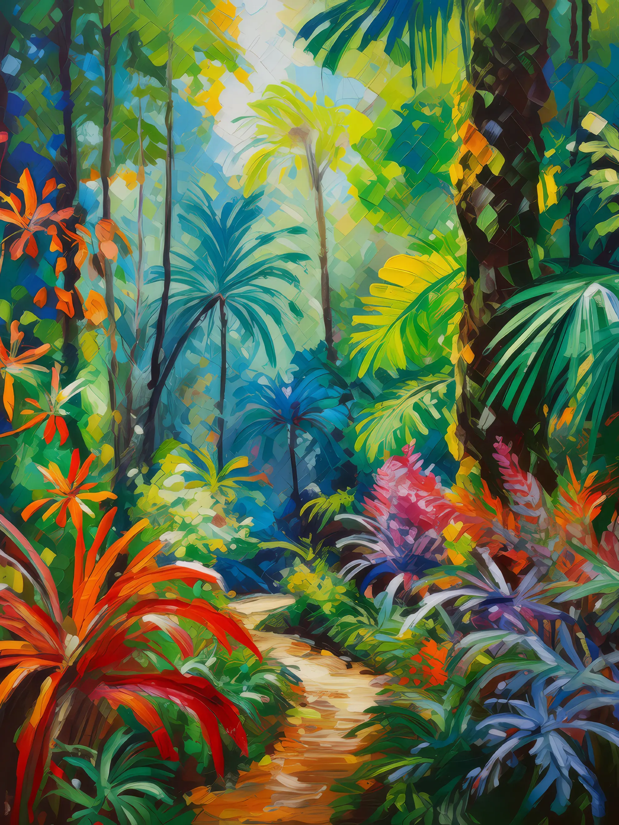 Painting: Rainforest Nature Walk