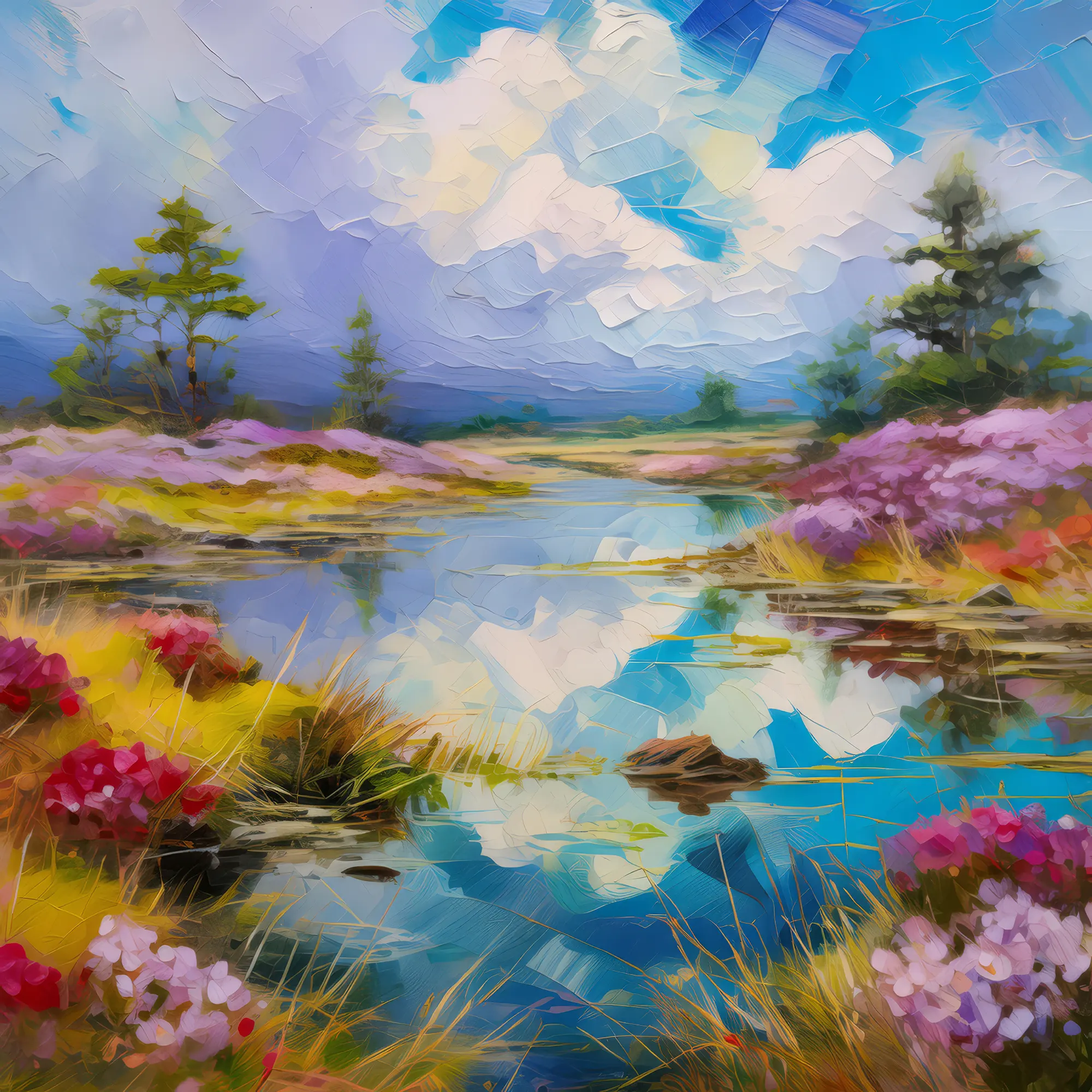 Painting: Reflections on the Moor