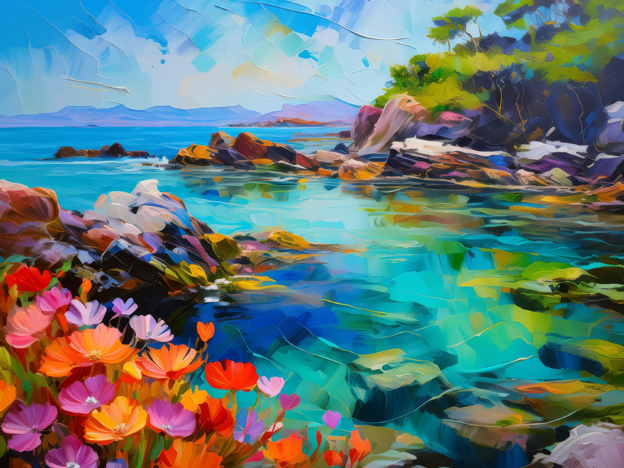 Painting: Rock Pool Eco System