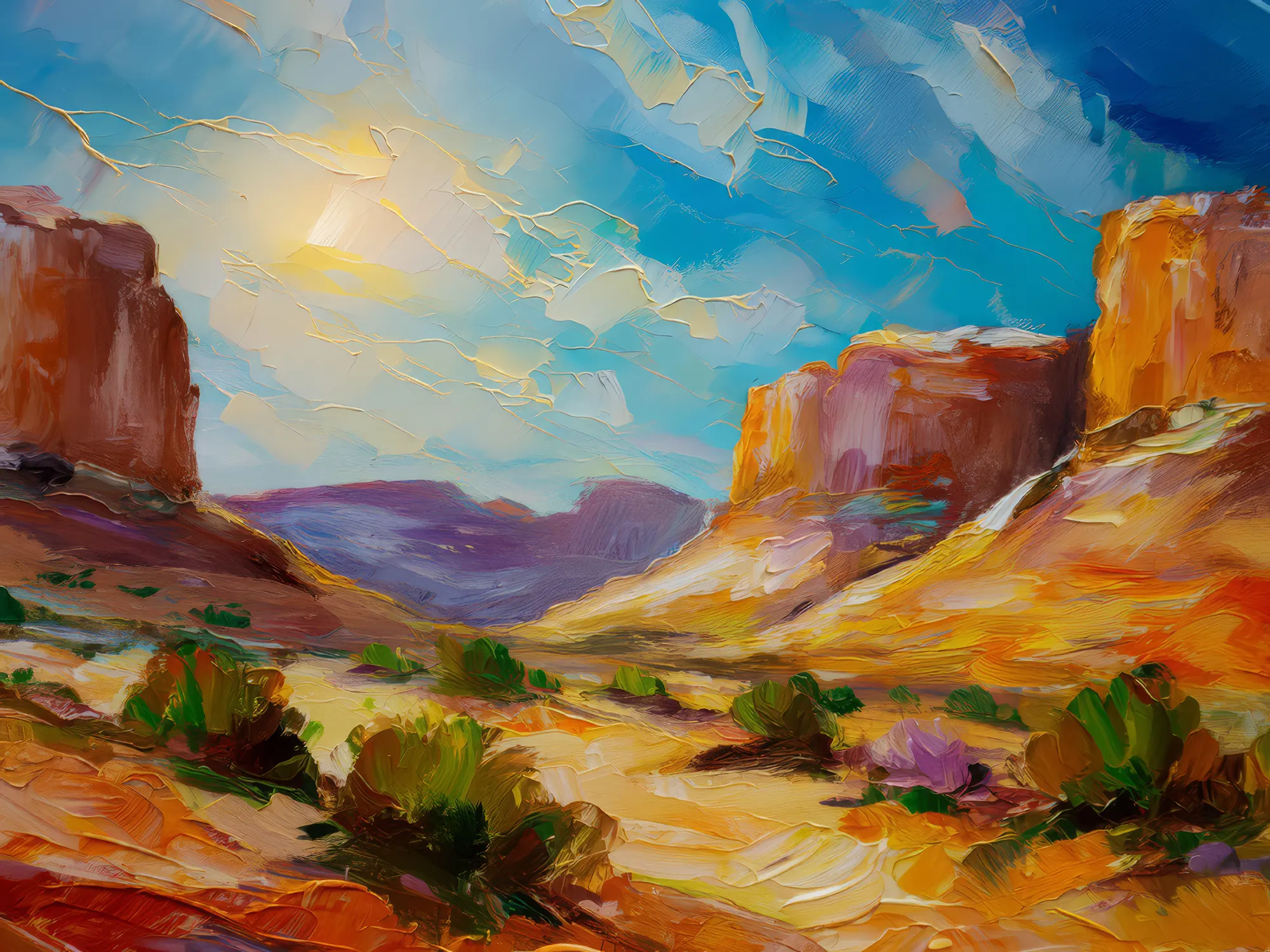 Painting: Rocky Desert Vista