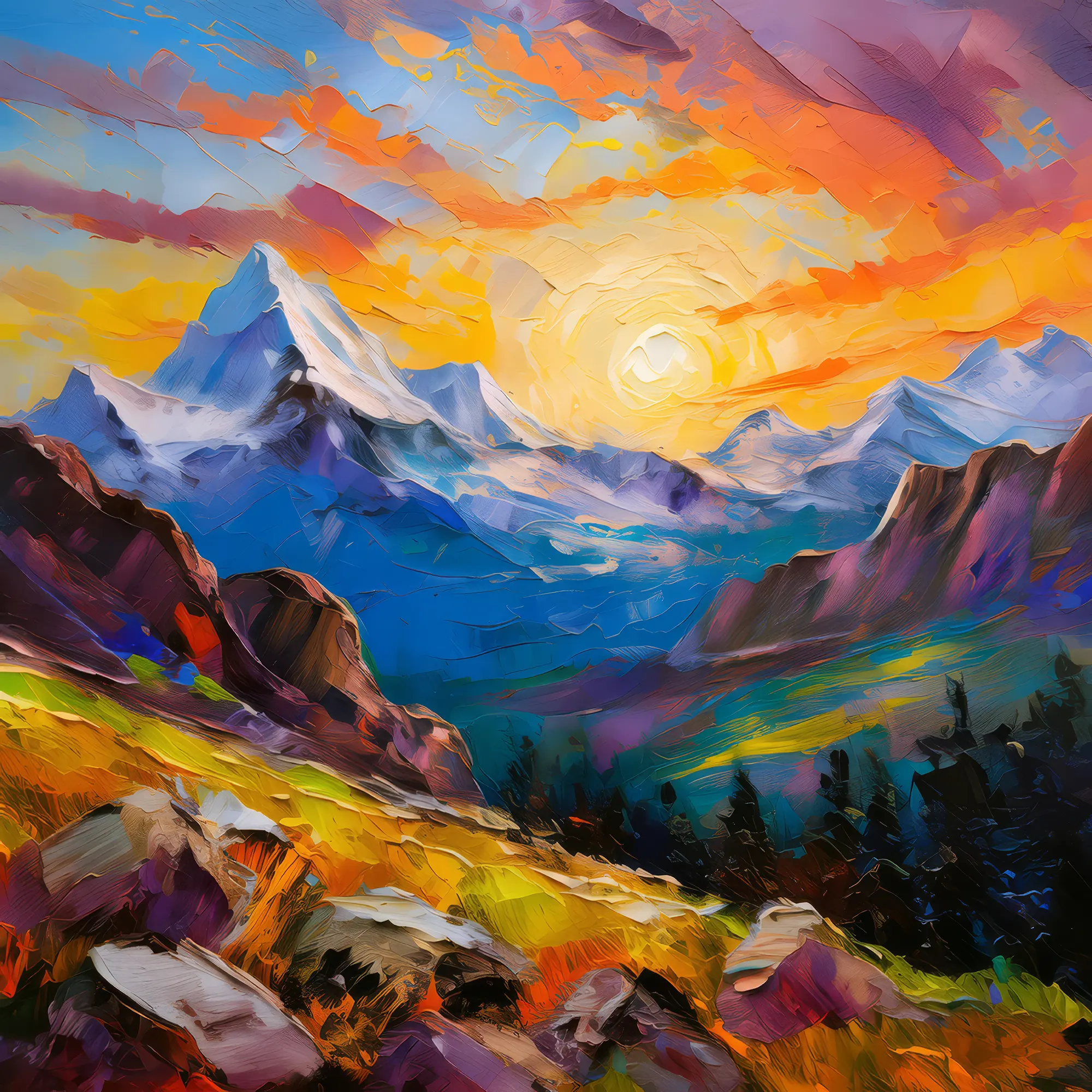 Painting: Rocky Mountain Majesty