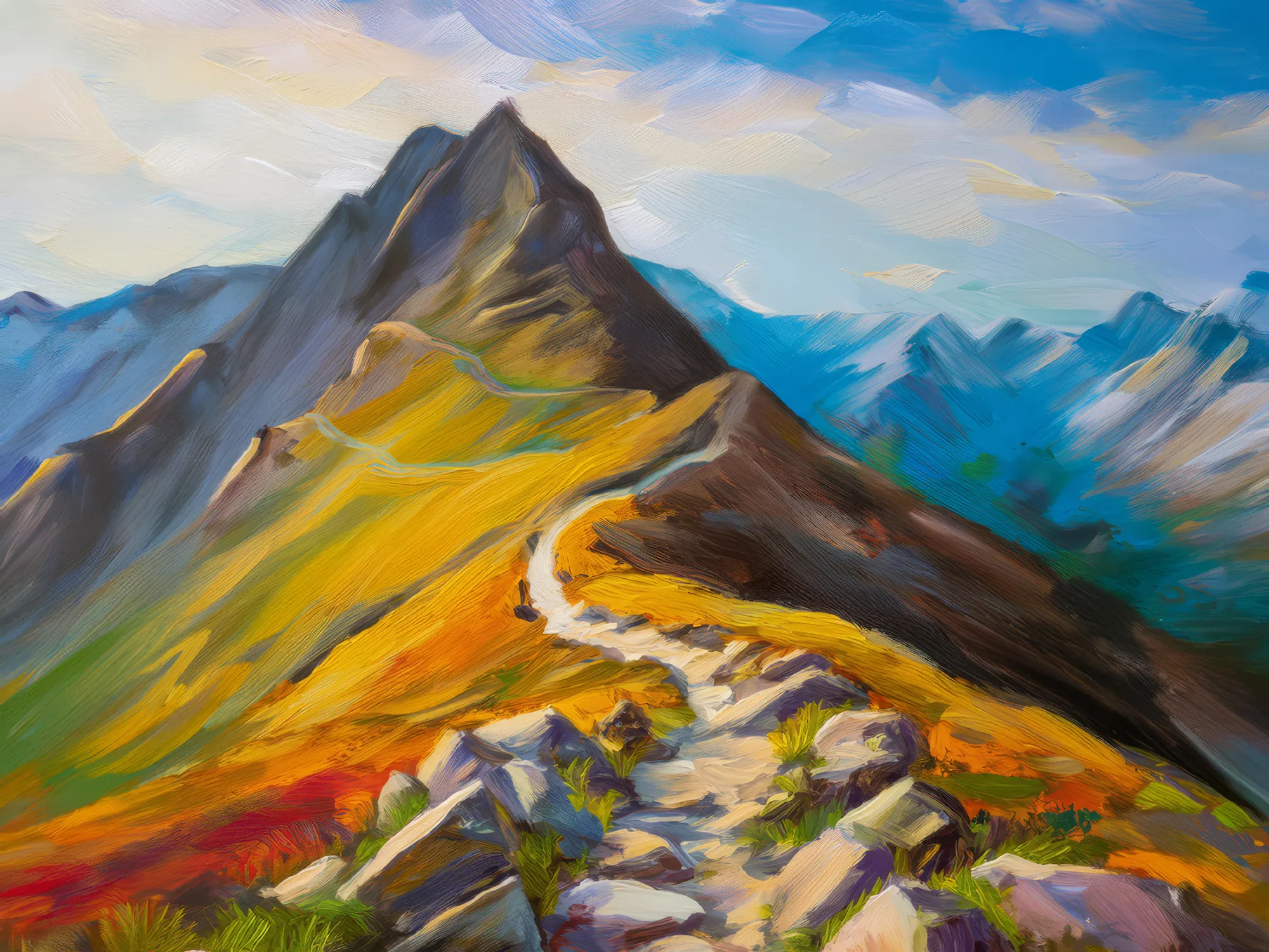 Painting: Rocky Ridge Trail