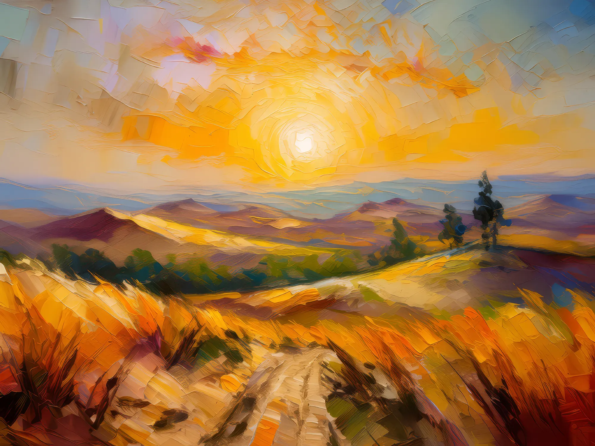 Painting: Sand Dune Sunrise