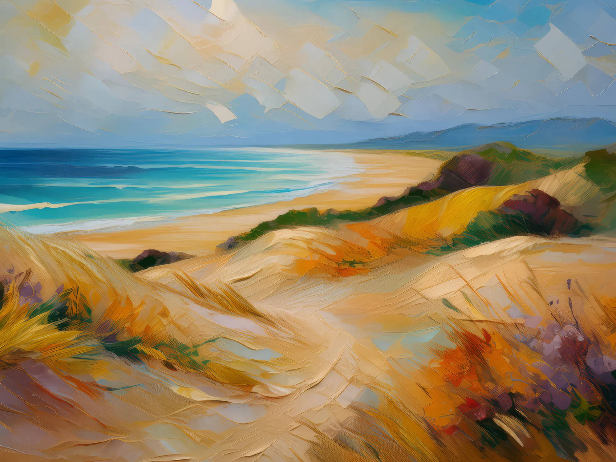 Painting: Sand Dunes Landscape