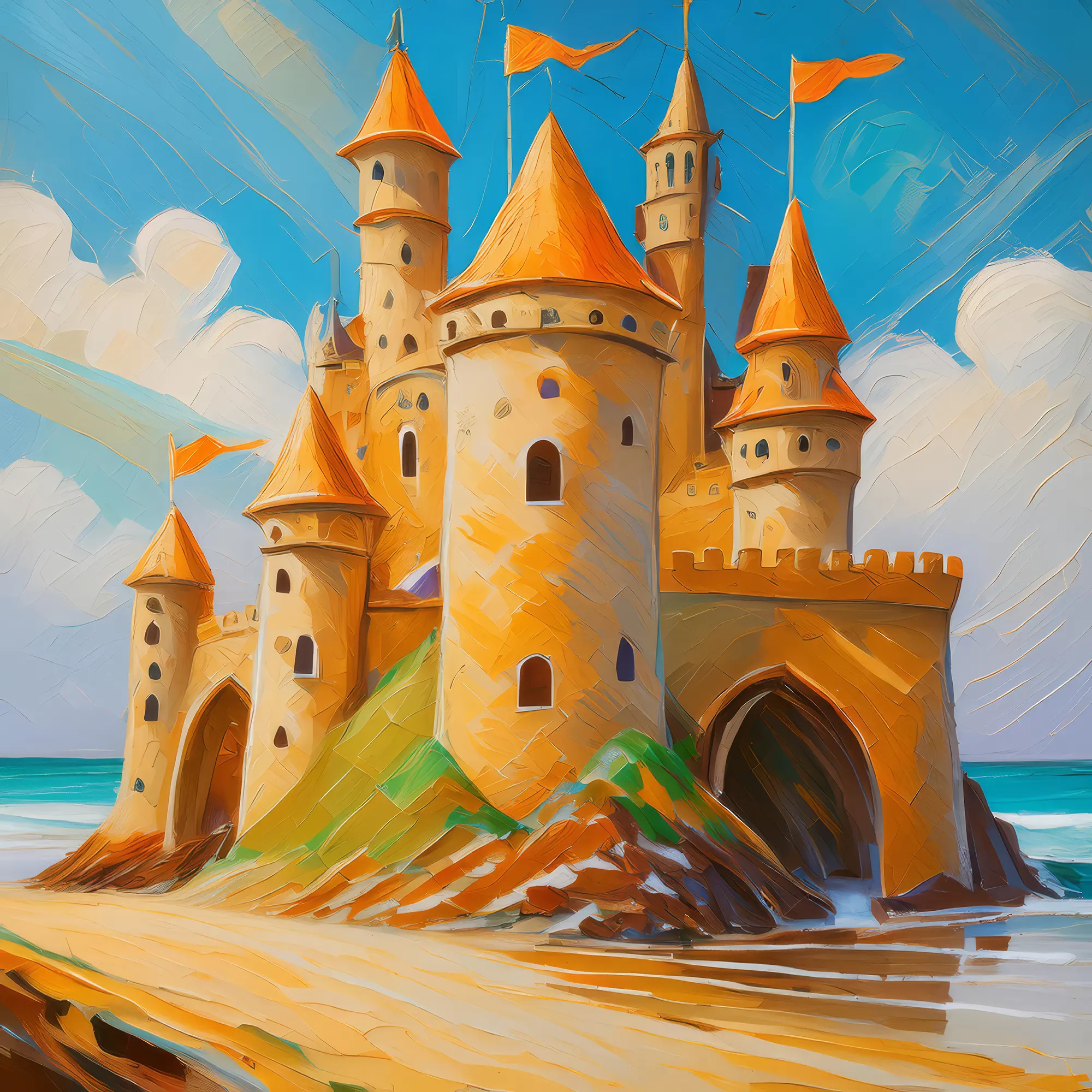 Painting: Sandcastle Masterpiece