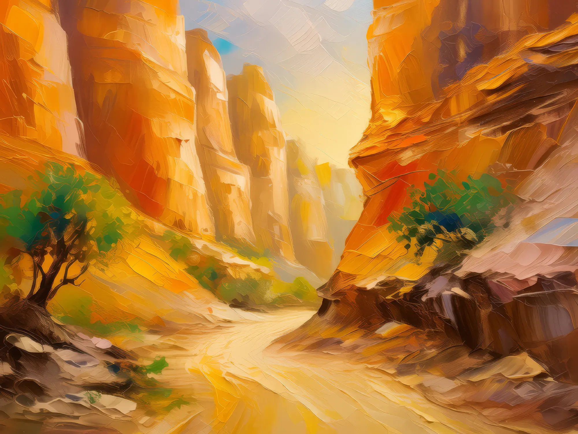Painting: Sandstone Canyon