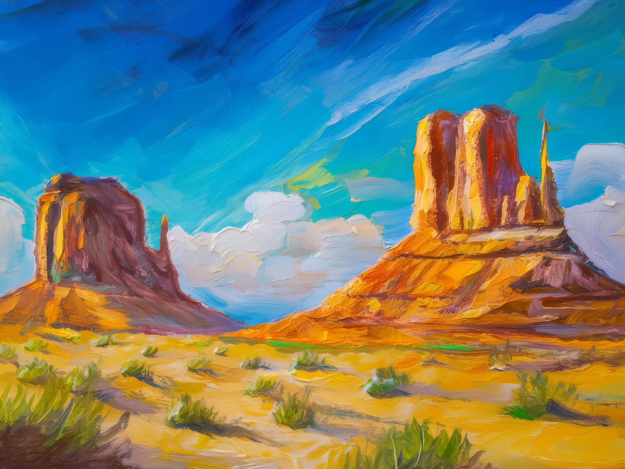 Painting: Sandstone Formations