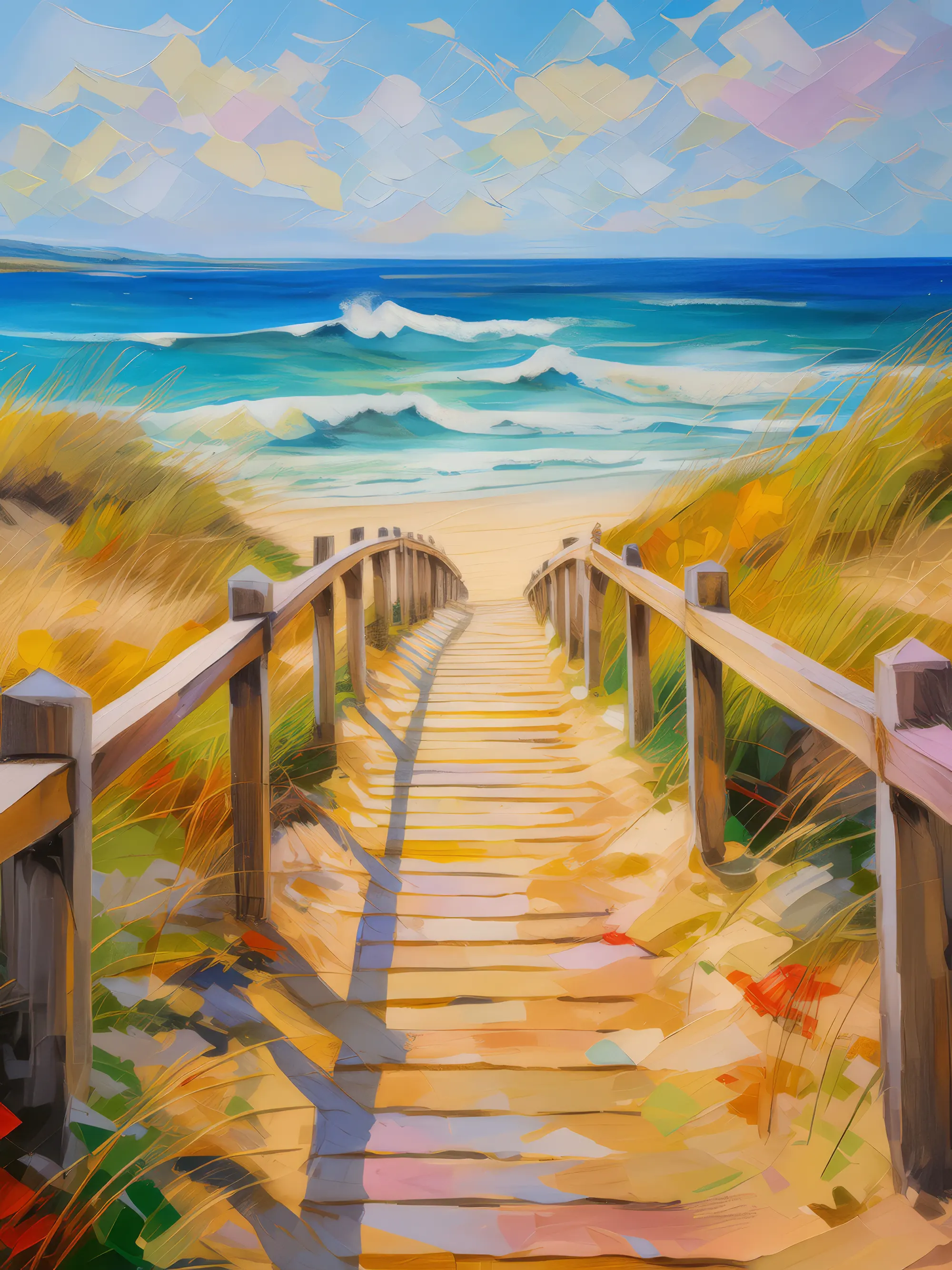 Painting: Sandy Beach Pathway