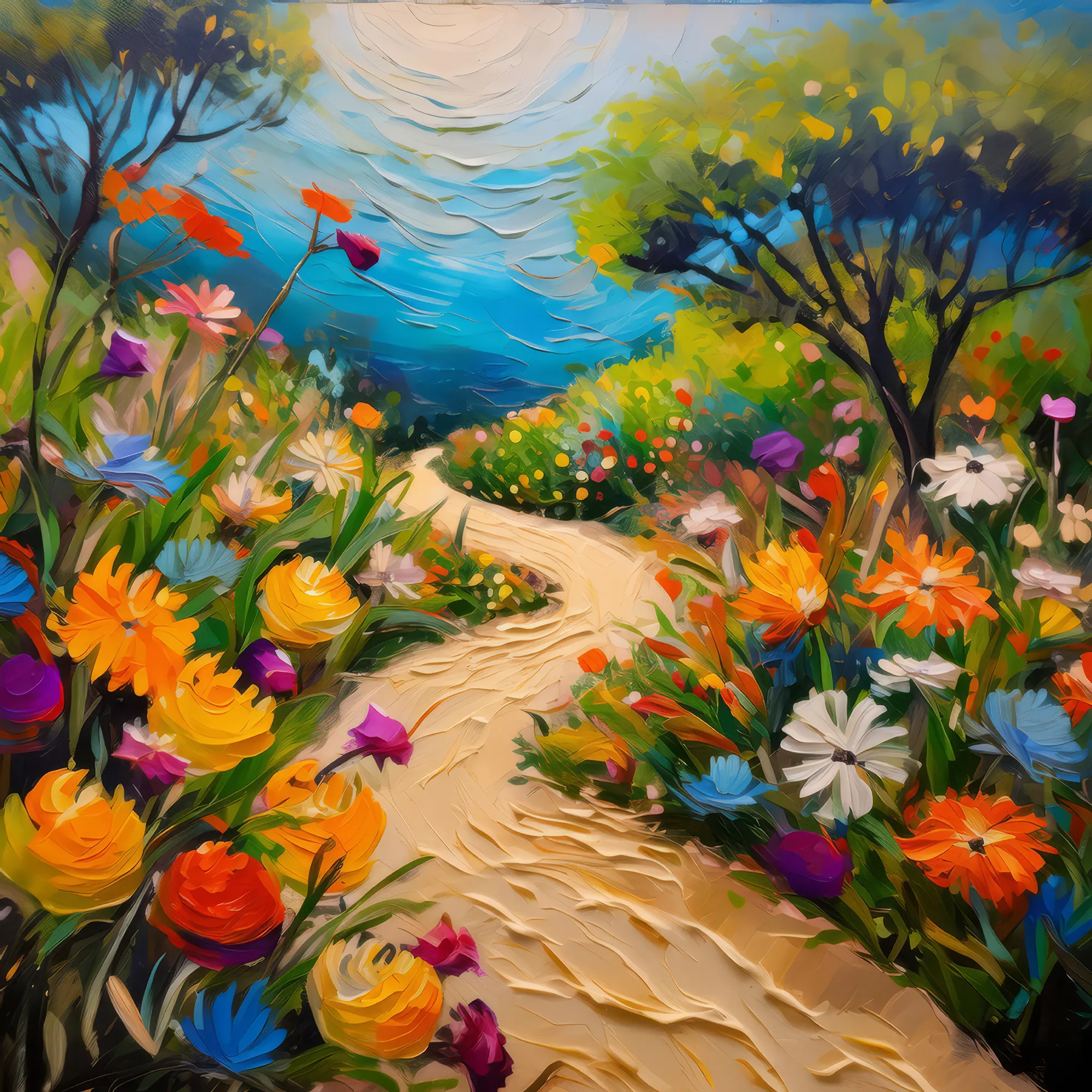 Painting: Sandy Garden Path