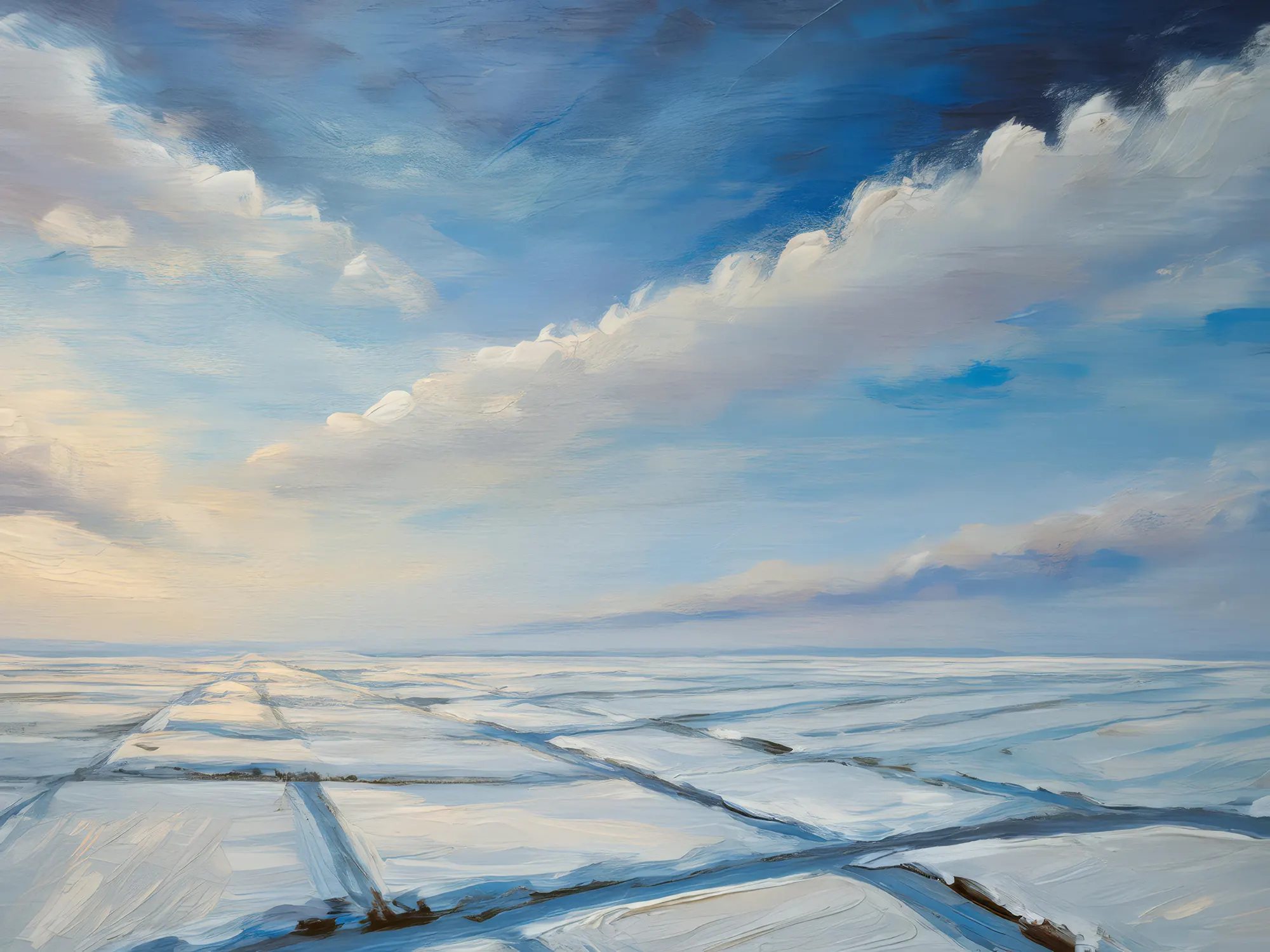 Painting: Snowy Ice Field