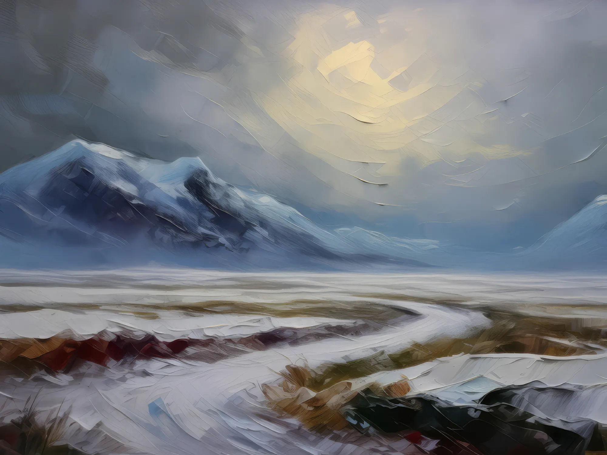 Painting: Solitude of Boreal Desert