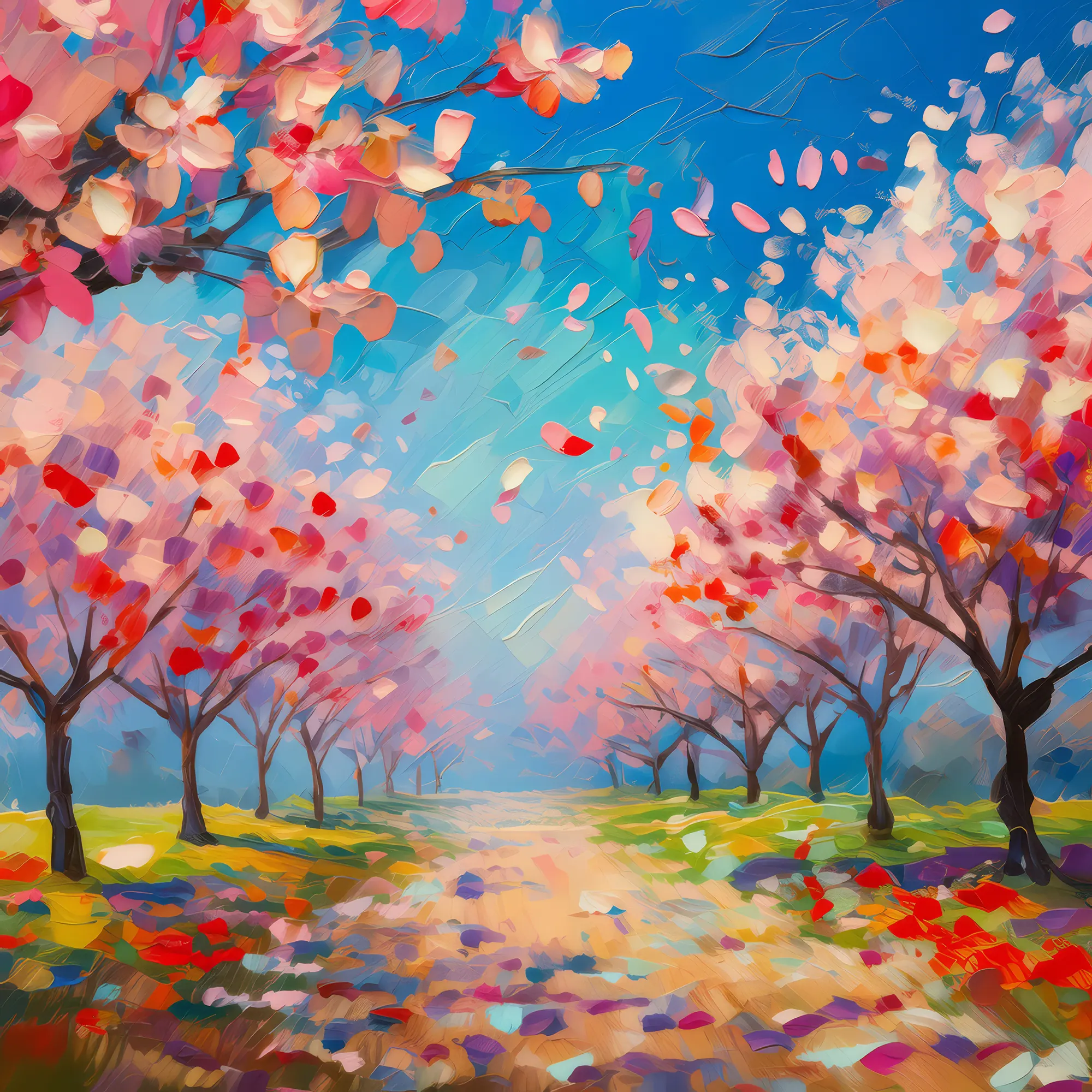 Painting: Spring Cherry Blossom