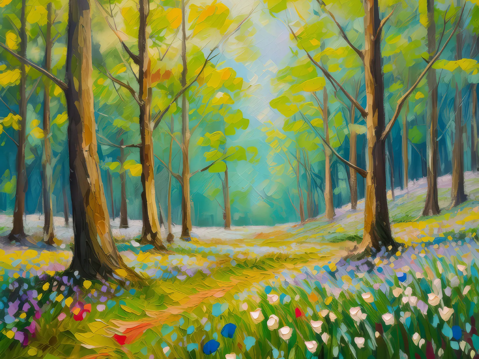 Painting: Spring Forest Awakening