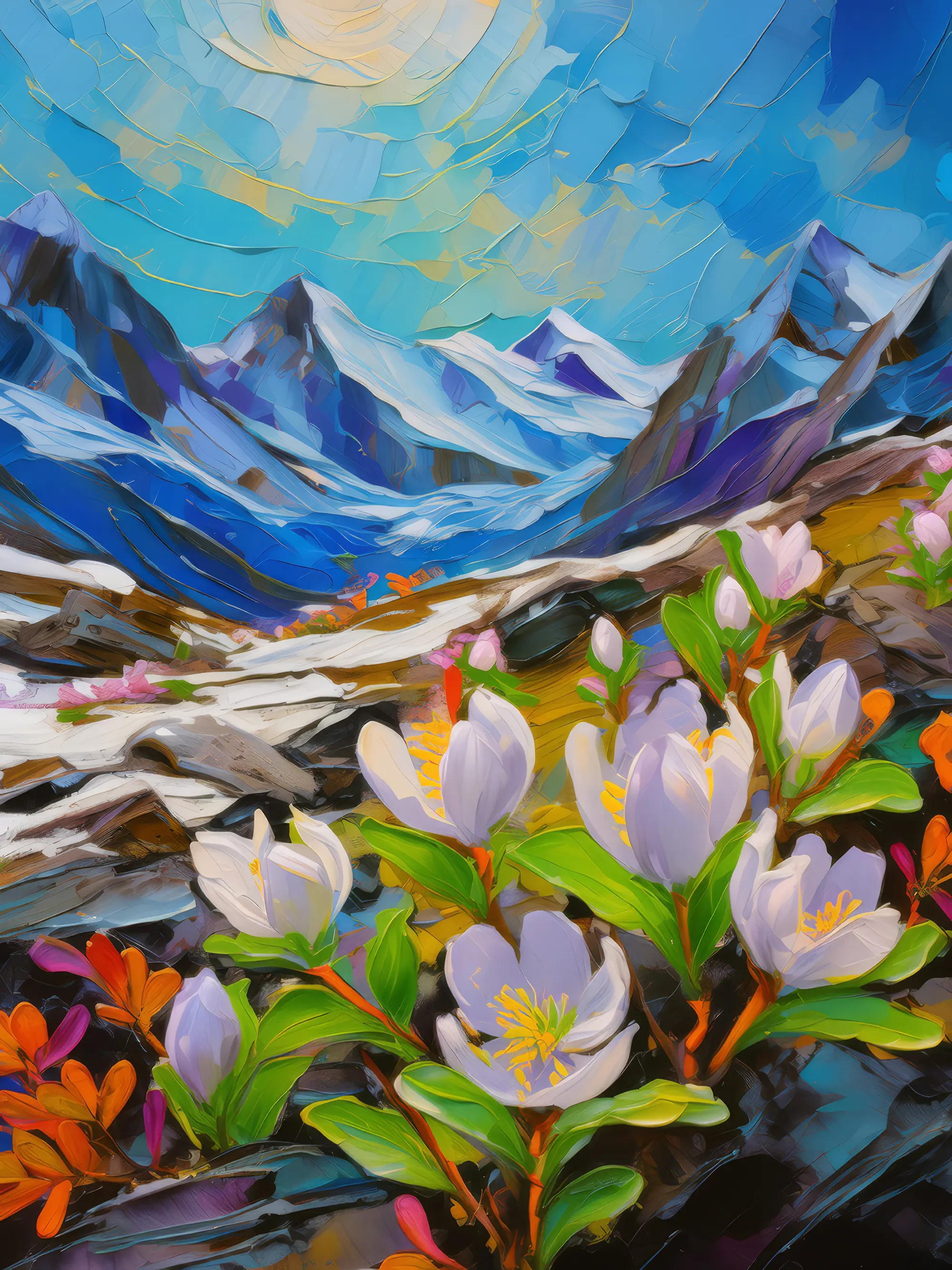 Painting: Springtime Alpine Tundra