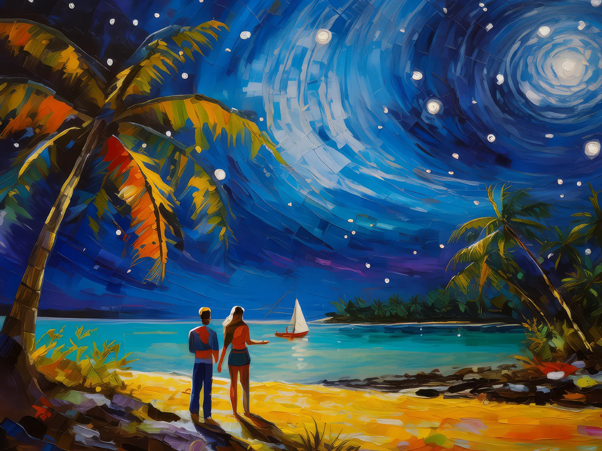 Painting: Stargazing Atoll Escape
