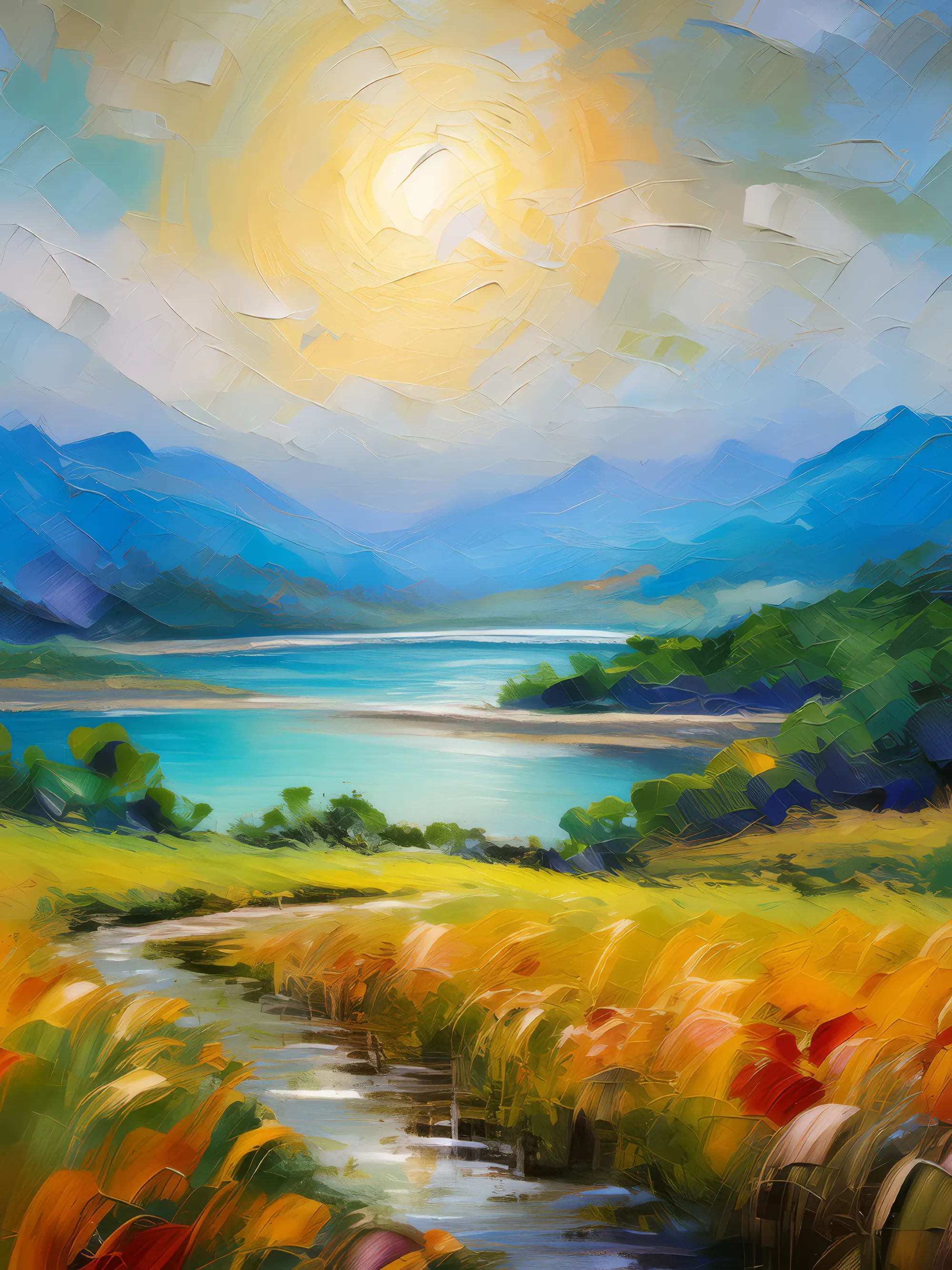 Painting: Steppe Mirage Illusion