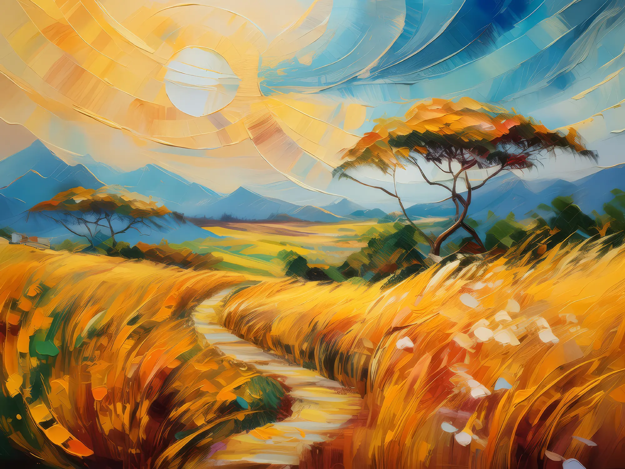 Painting: Steppe Whirlwind Dance