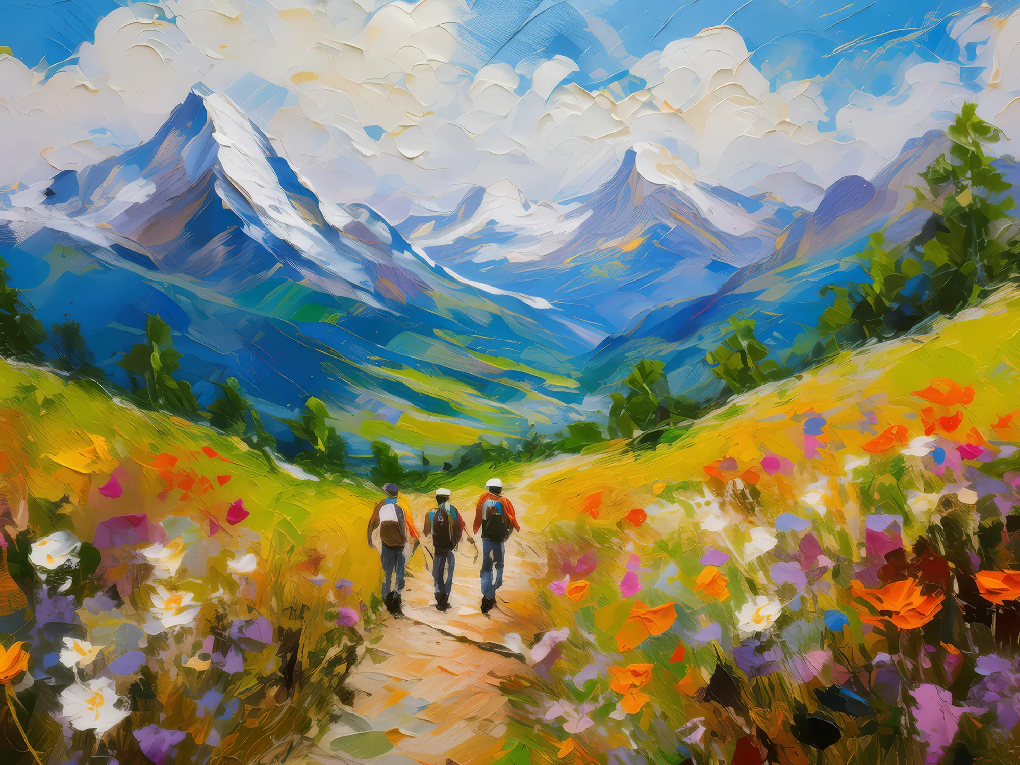 Painting: Summer Mountain Trail