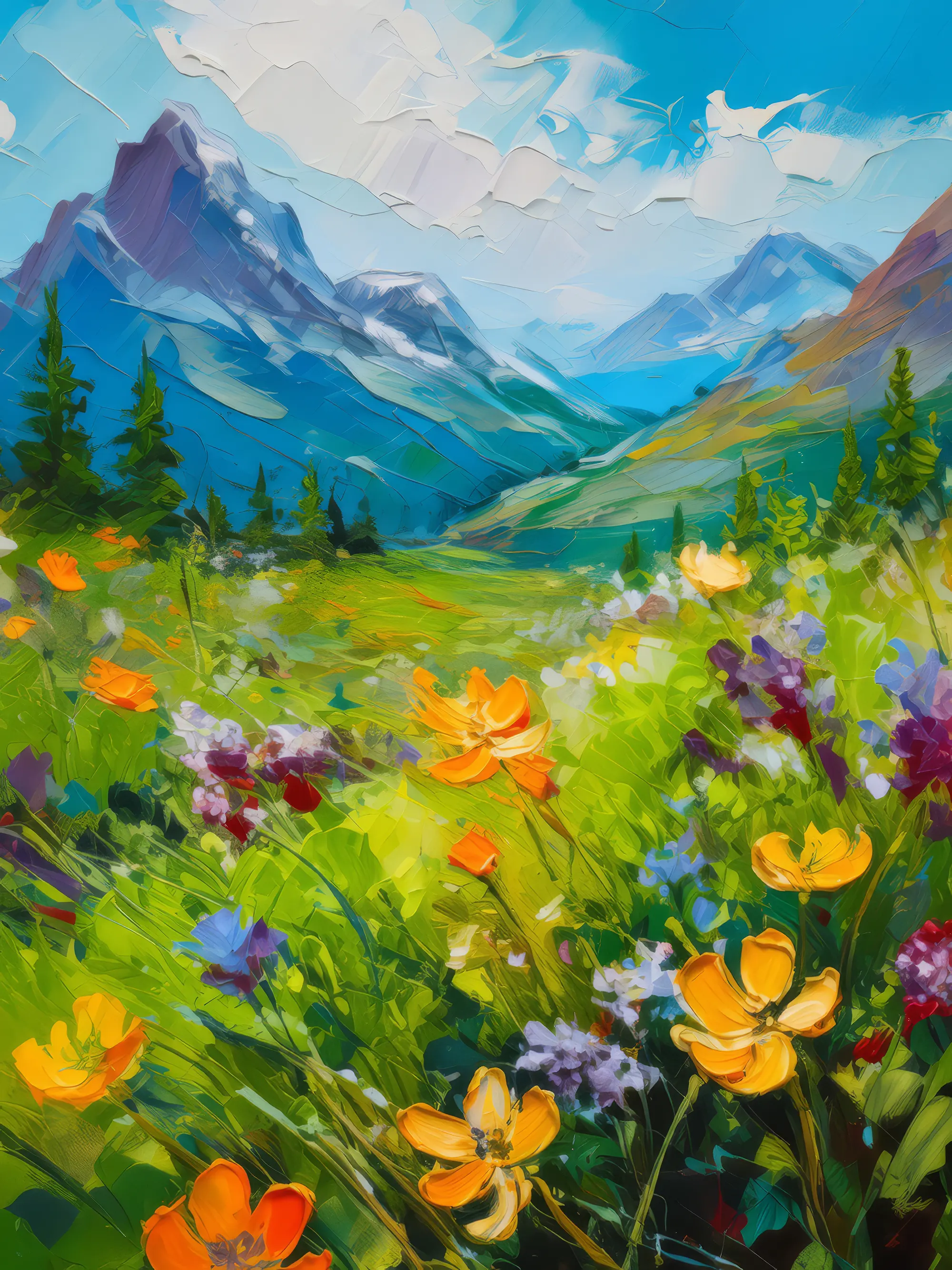 Painting: Summer in Tundra