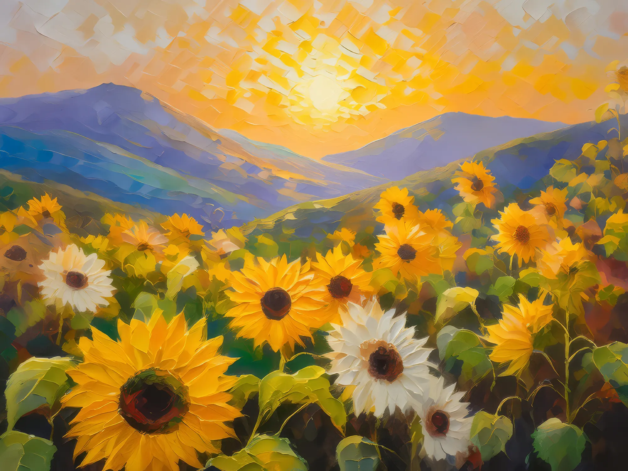 Painting: Sunflower Knoll Sunrise