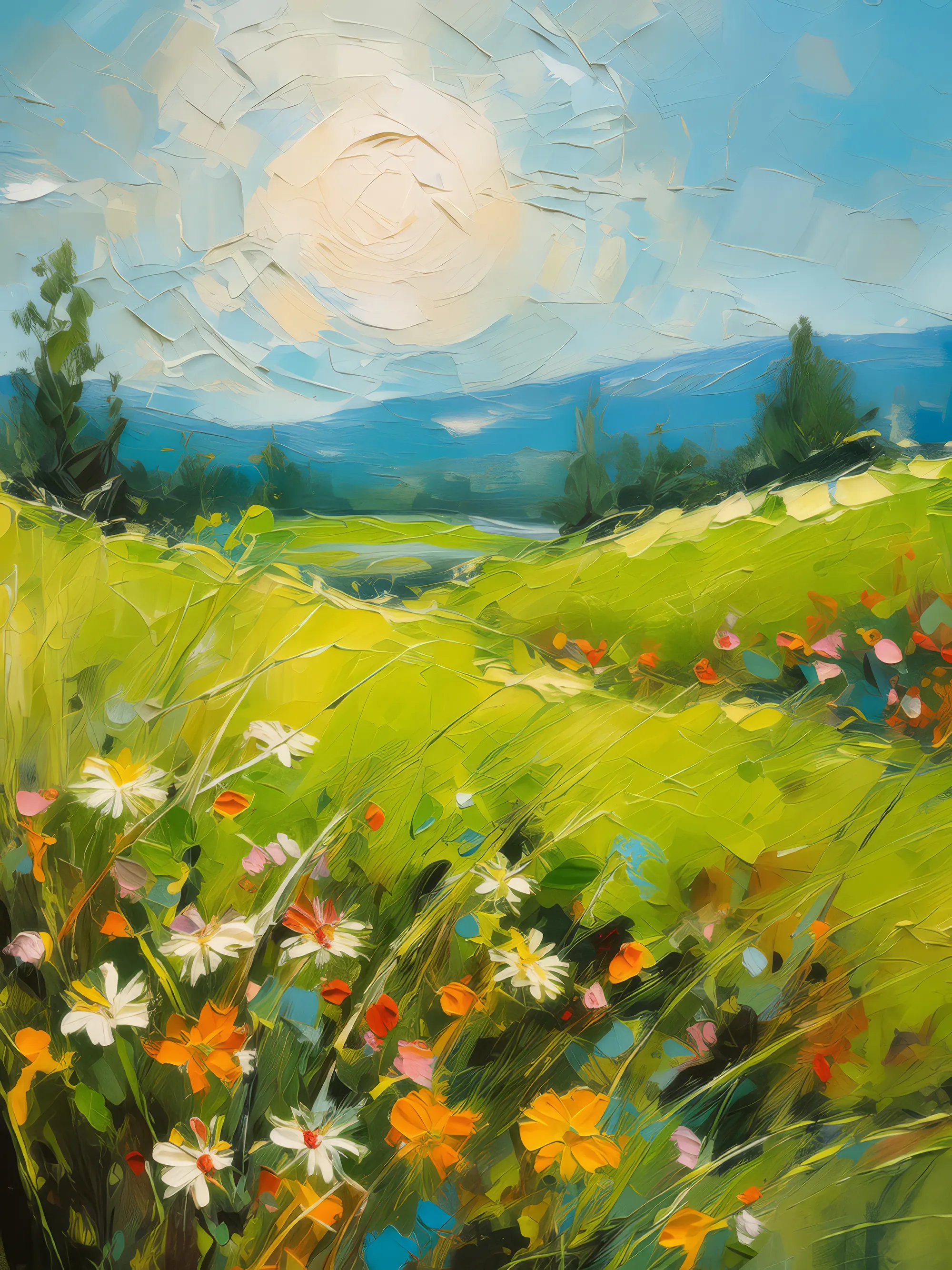 Painting: Sunny Day Grassland