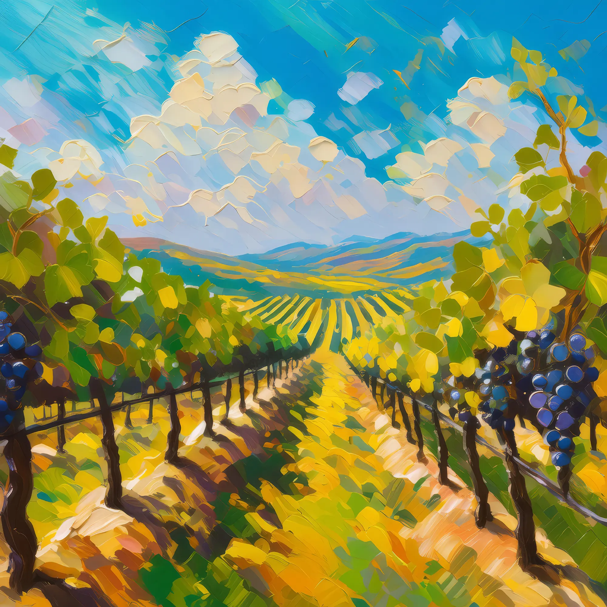 Painting: Sunny Vineyard