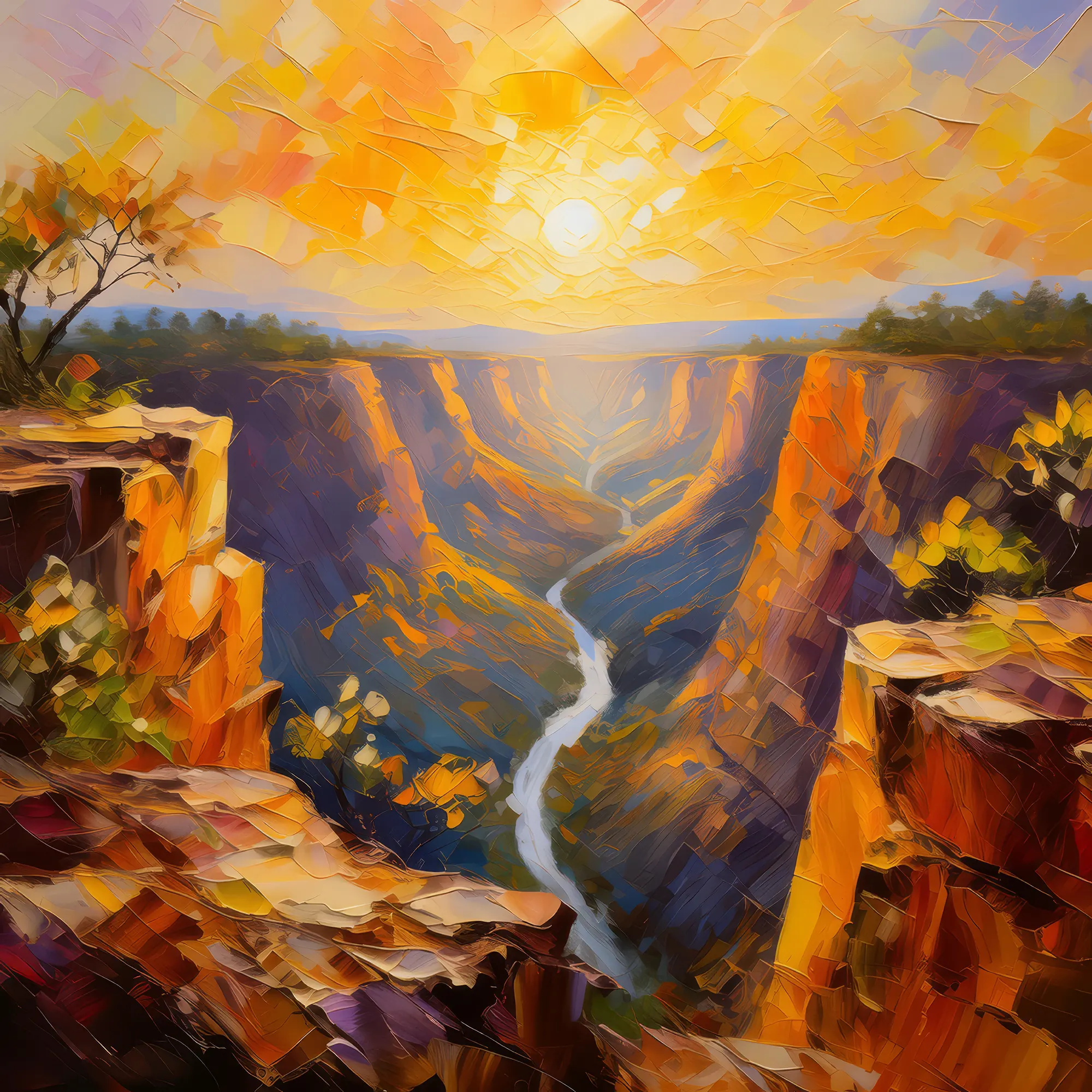 Painting: Sunrise Chasm Vista