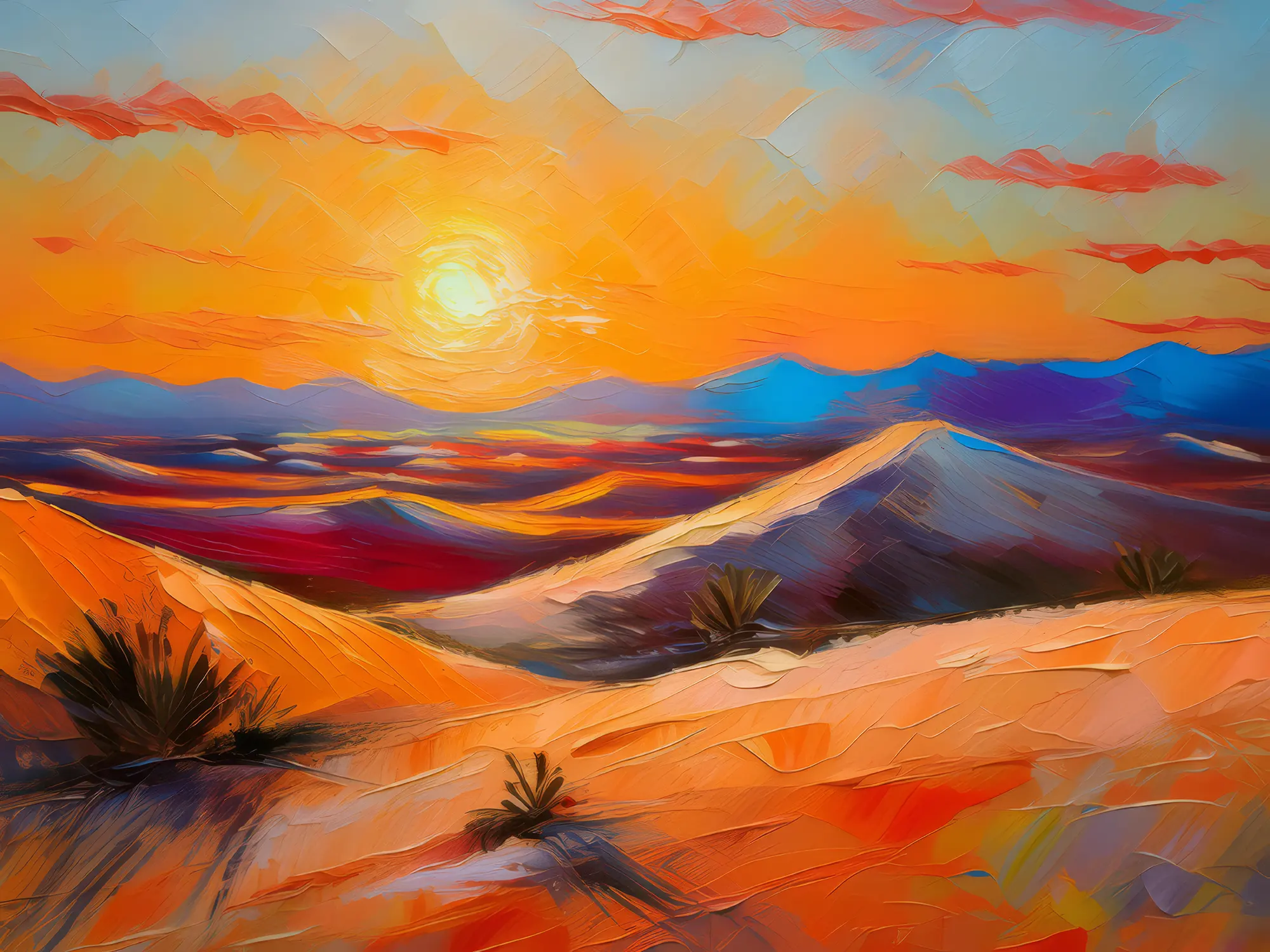 Painting: Sunset Over Dunes