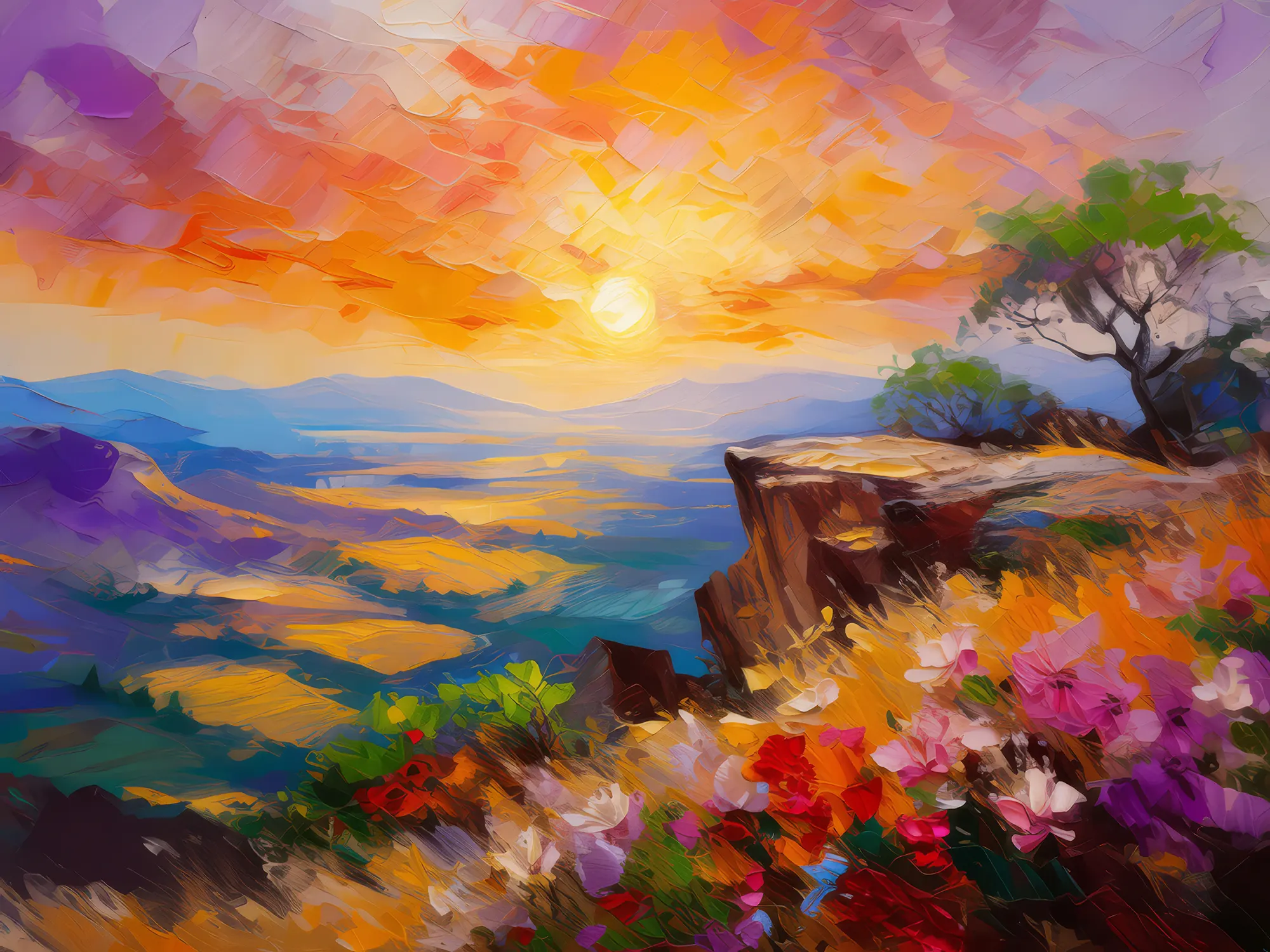 Painting: Sunset Vista Bluff