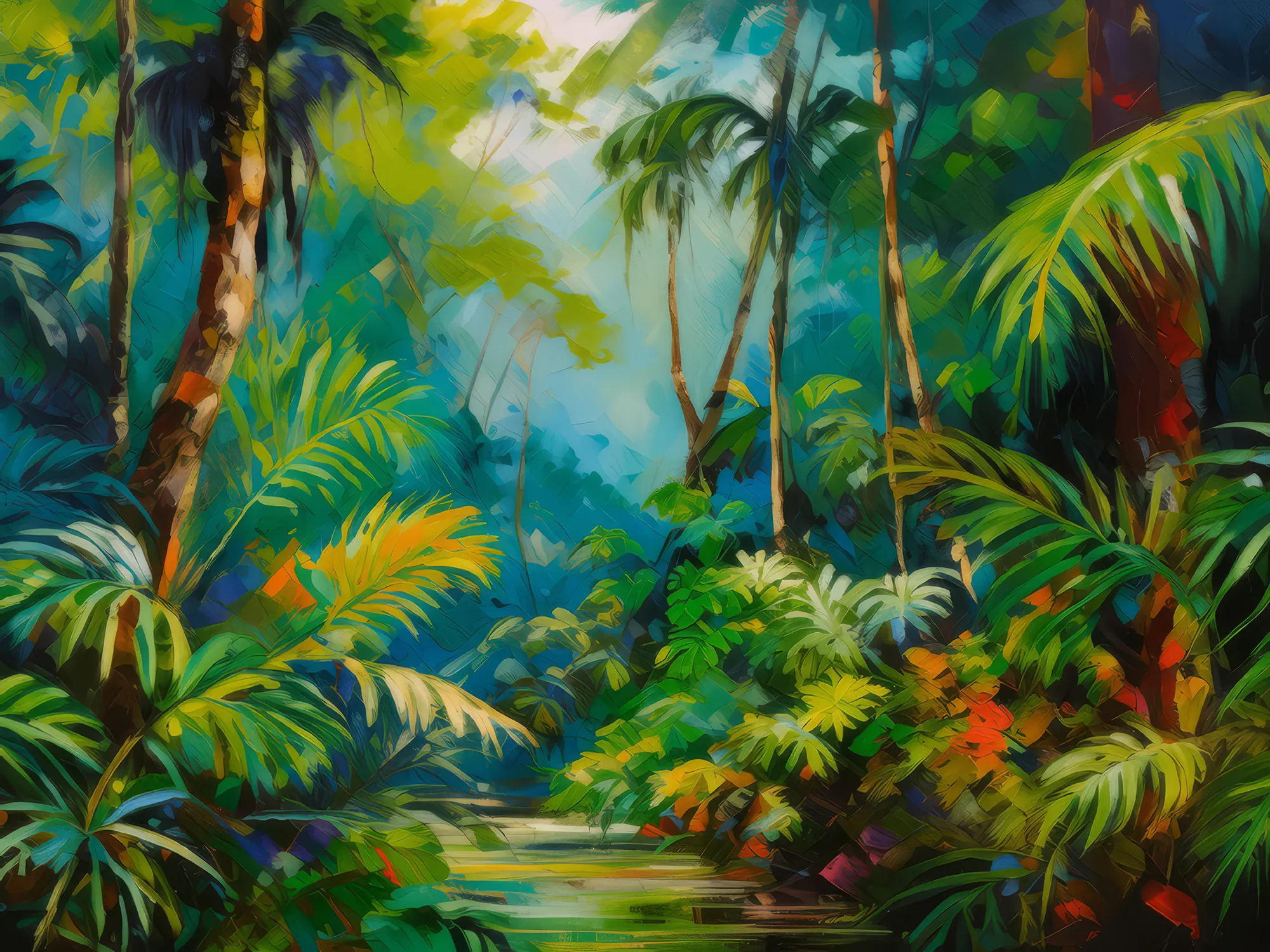 Painting: Sweltering Tropical Rainforest