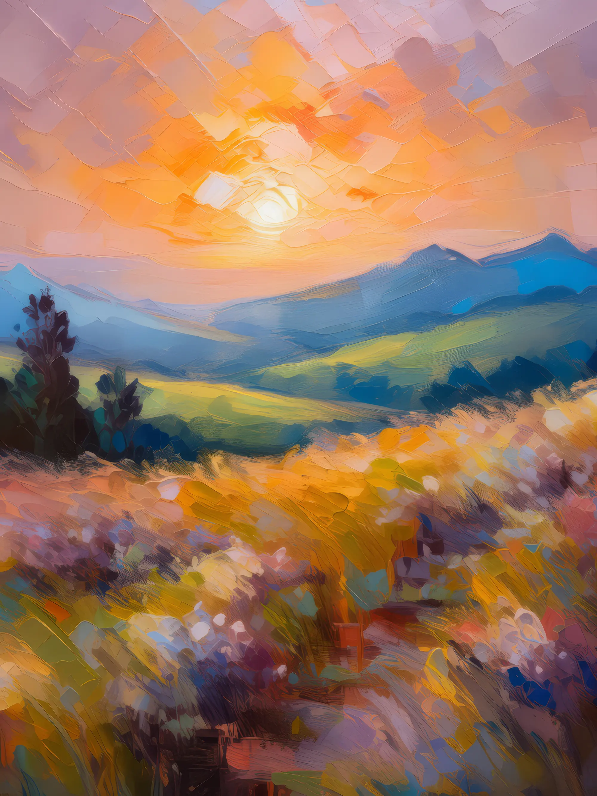 Painting: Temperate Grassland Awakening