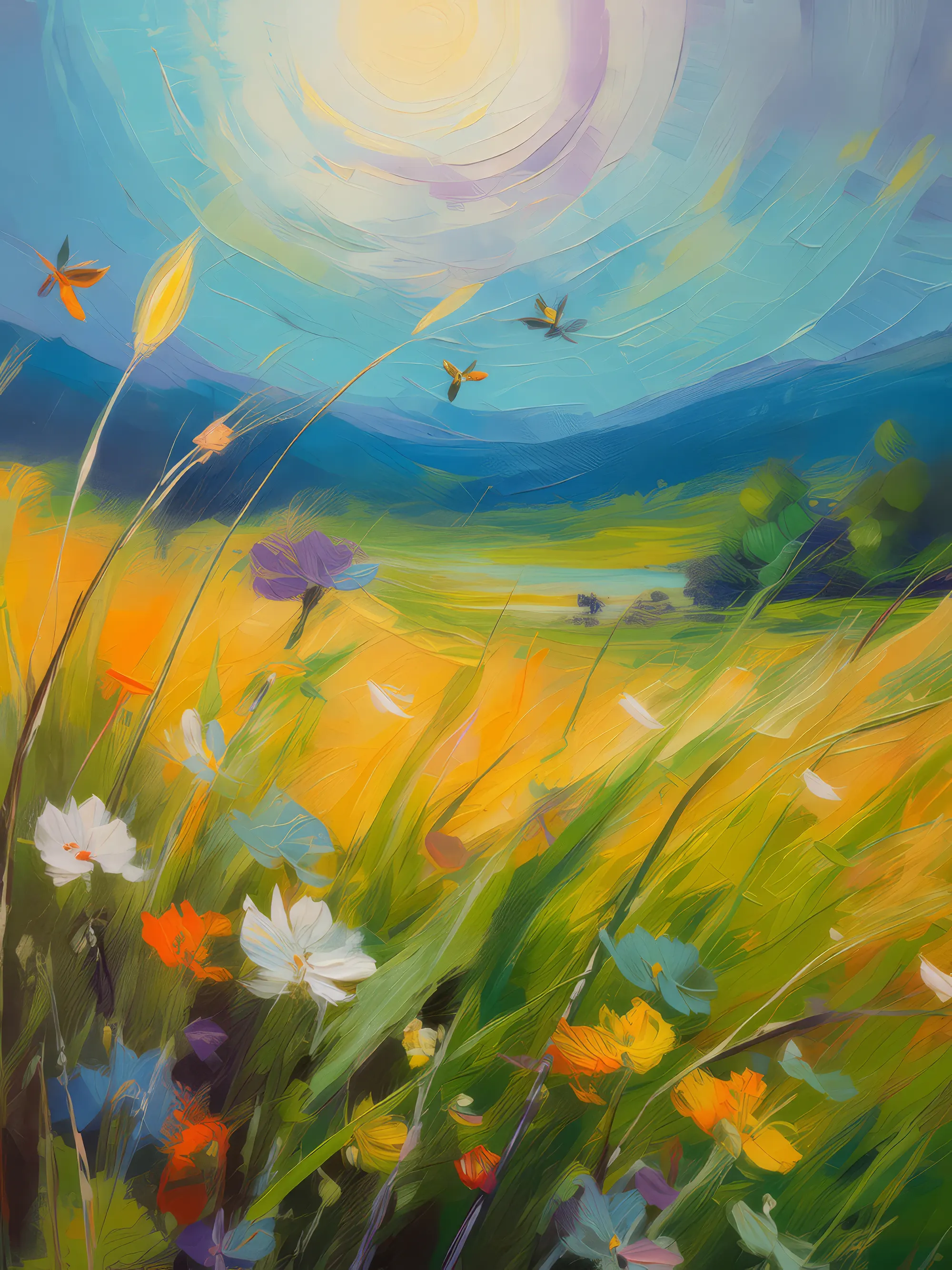 Painting: Temperate Grassland Lullaby